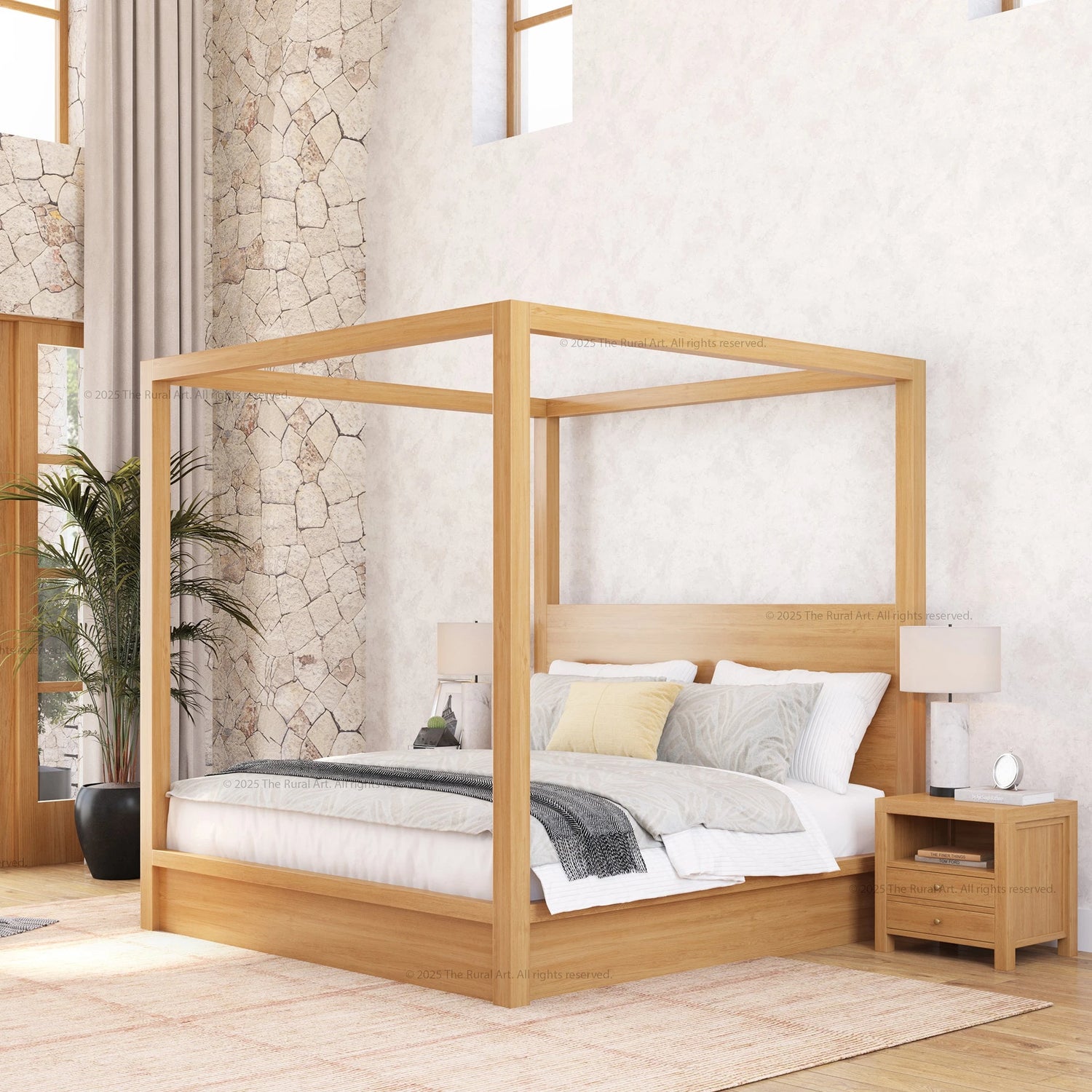 Solid Wood Beds & Headboard