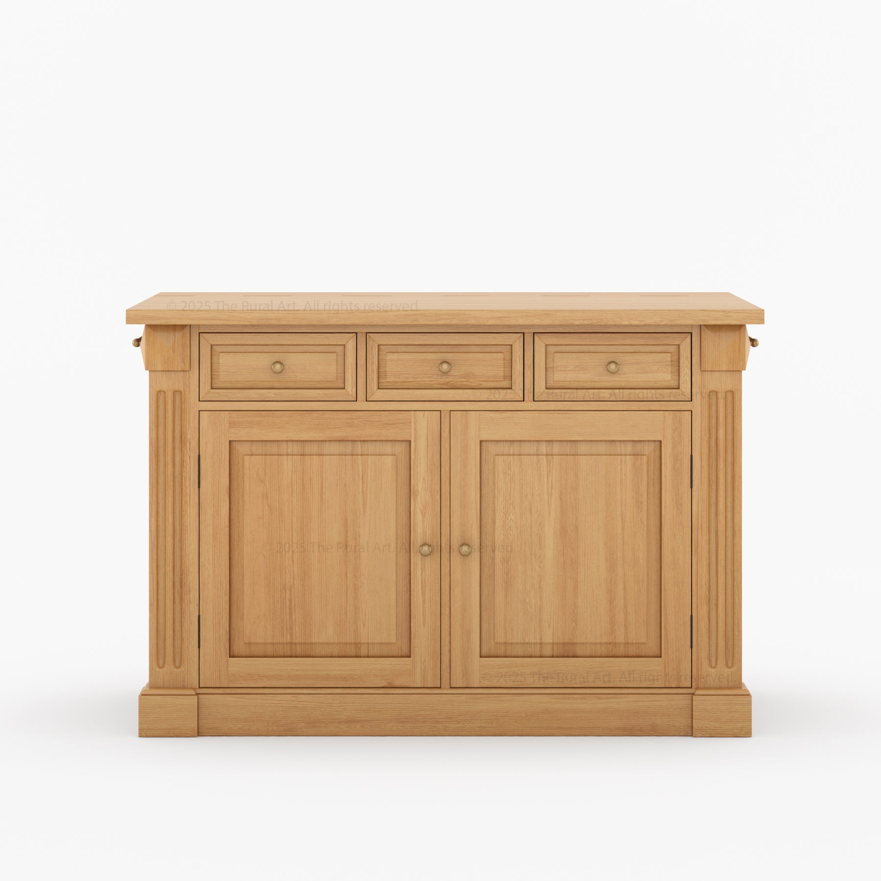 Belmont Solid Teakwood Kitchen Island with Drop Leaf