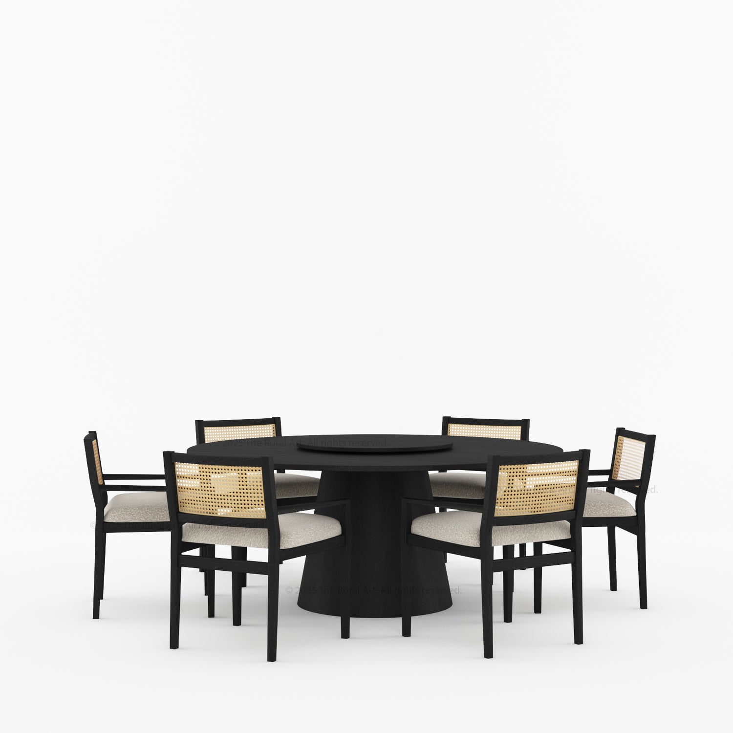 Salisbury Round Dining Table with Lazy Susan