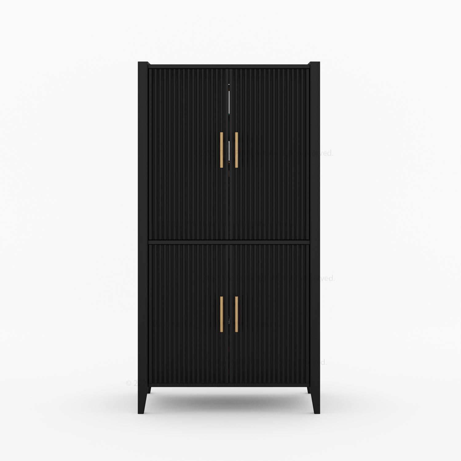 Monarch Solid Wood Wine Bar Cabinet & Counter Set with Glass-Back Display