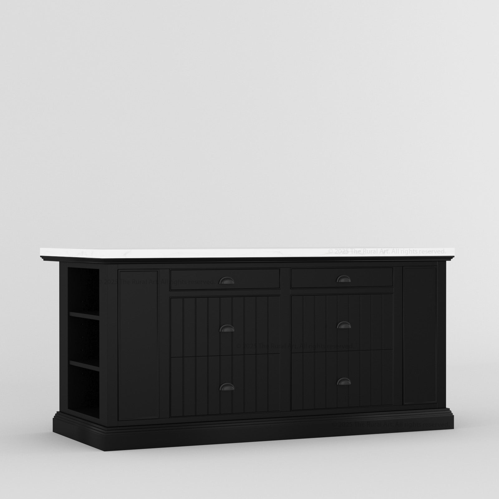 Chester Solid Wood Panelled Kitchen Island