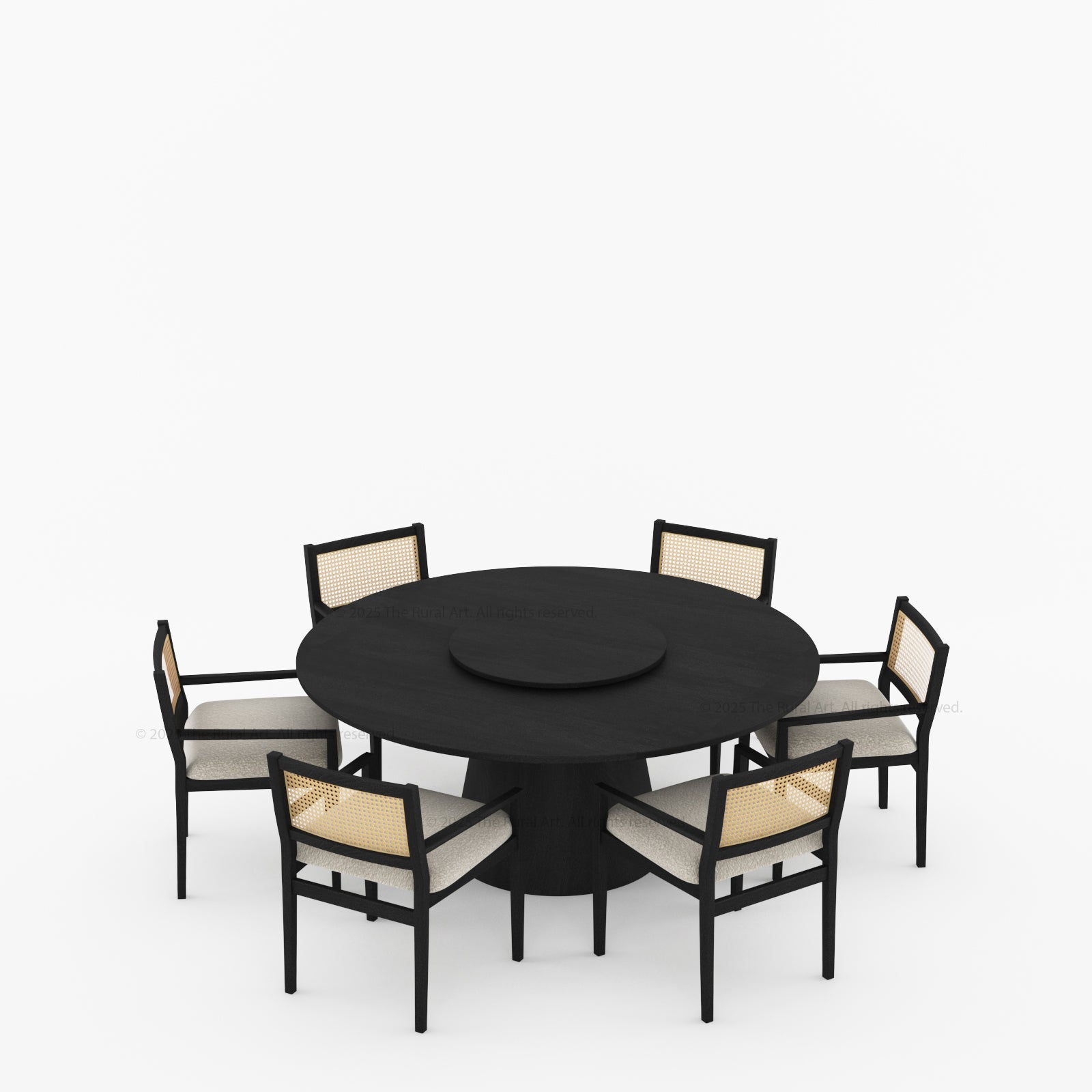 Salisbury Round Dining Table with Lazy Susan