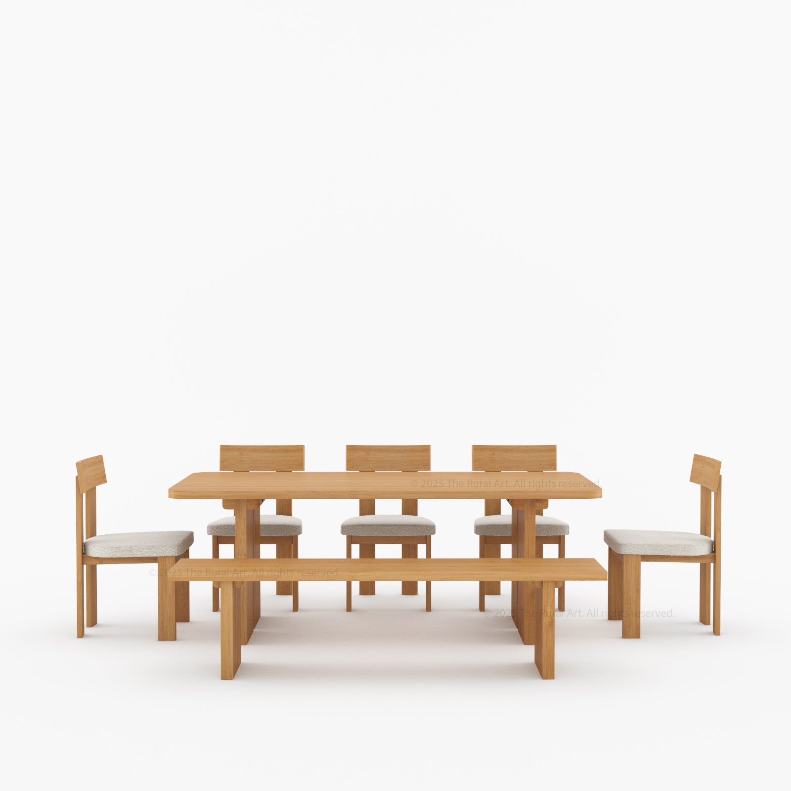 Fontana Modern Dining Table and Chair Set