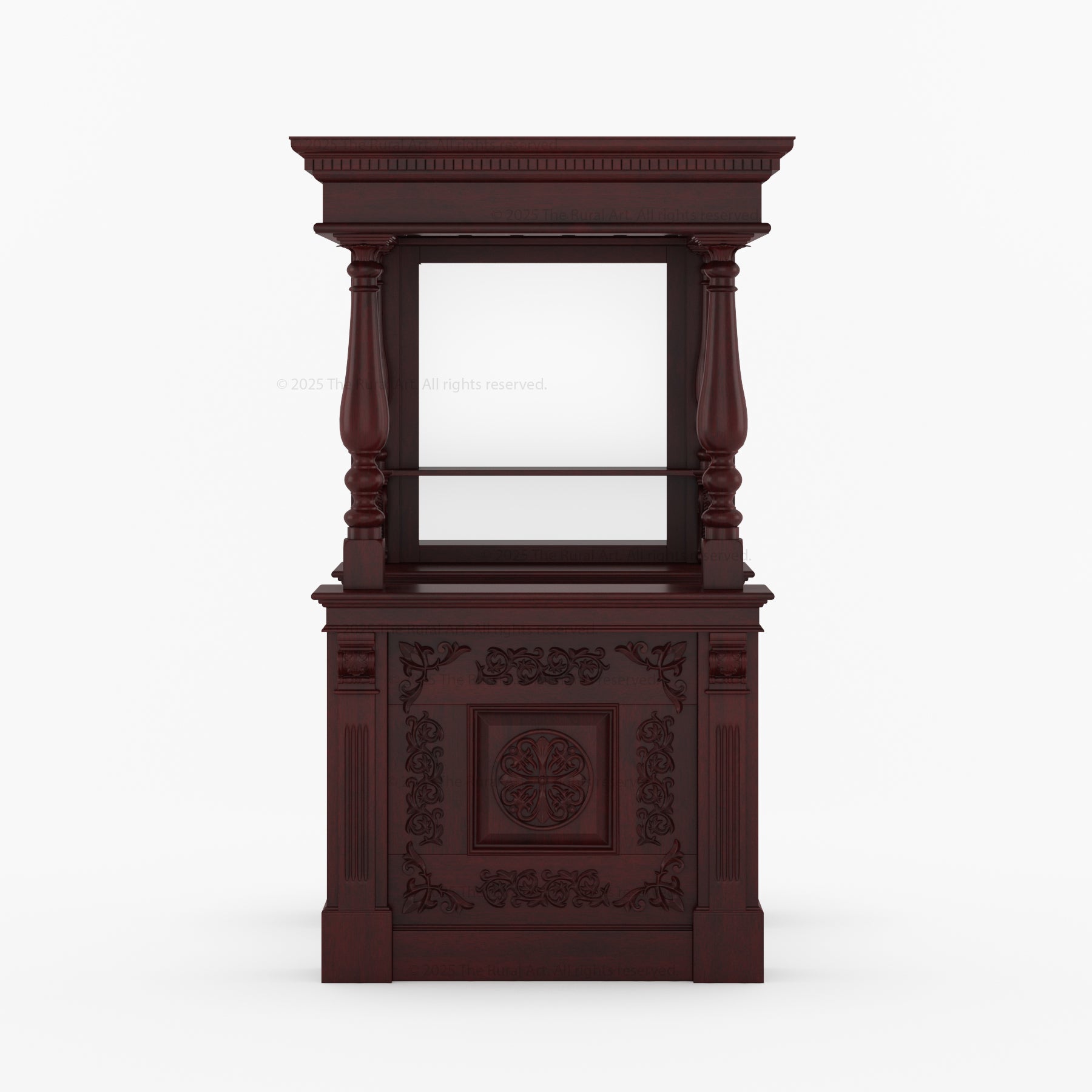 Italian Luxury Ornate Carved Wine Bar - Made in Italy