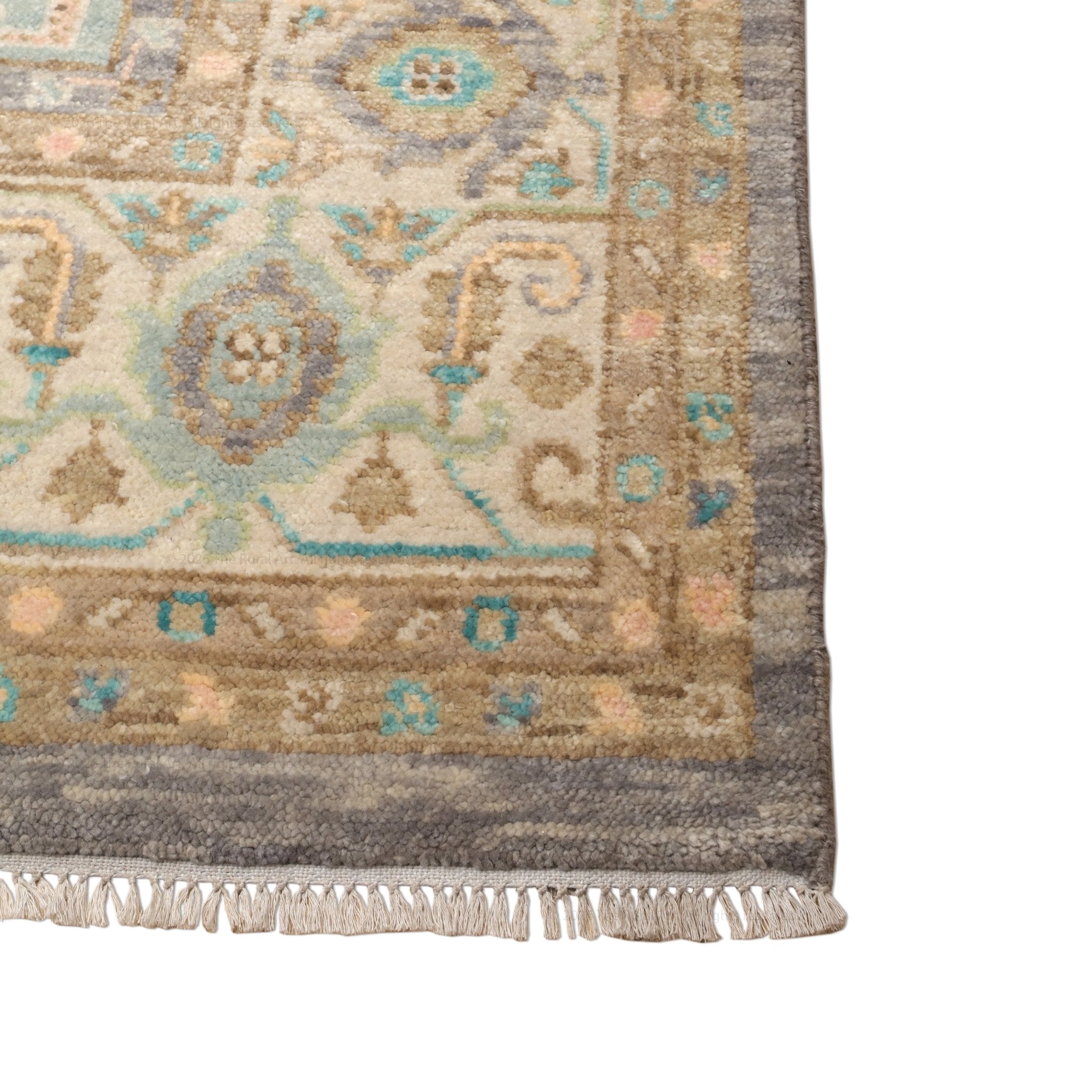 Marseille Vintage Oushak Hand-Knotted Wool Rug