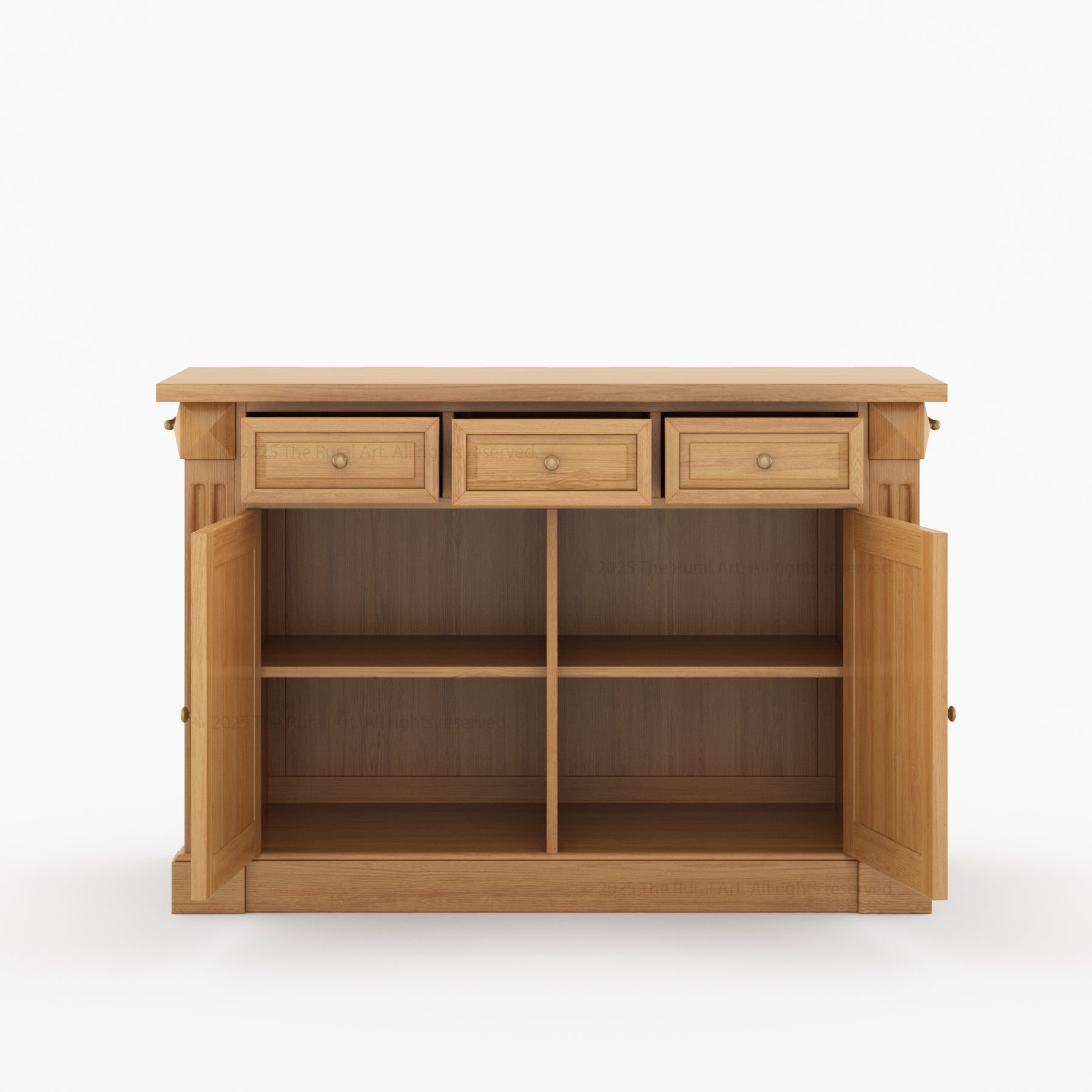 Belmont Solid Teakwood Kitchen Island with Drop Leaf