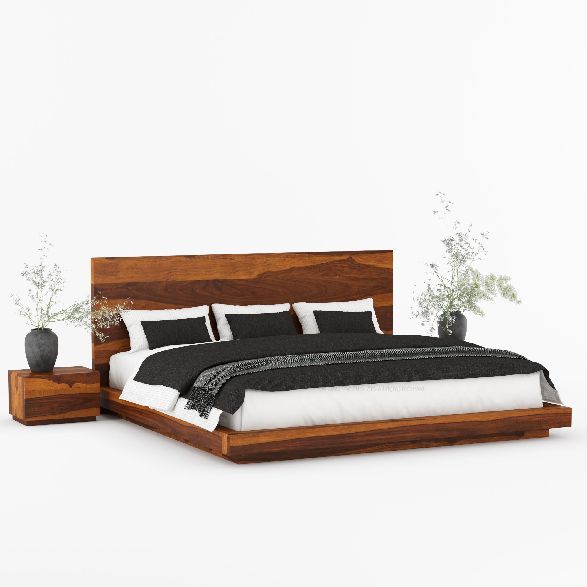 Kingston Modern Solid Wood Platform Bed