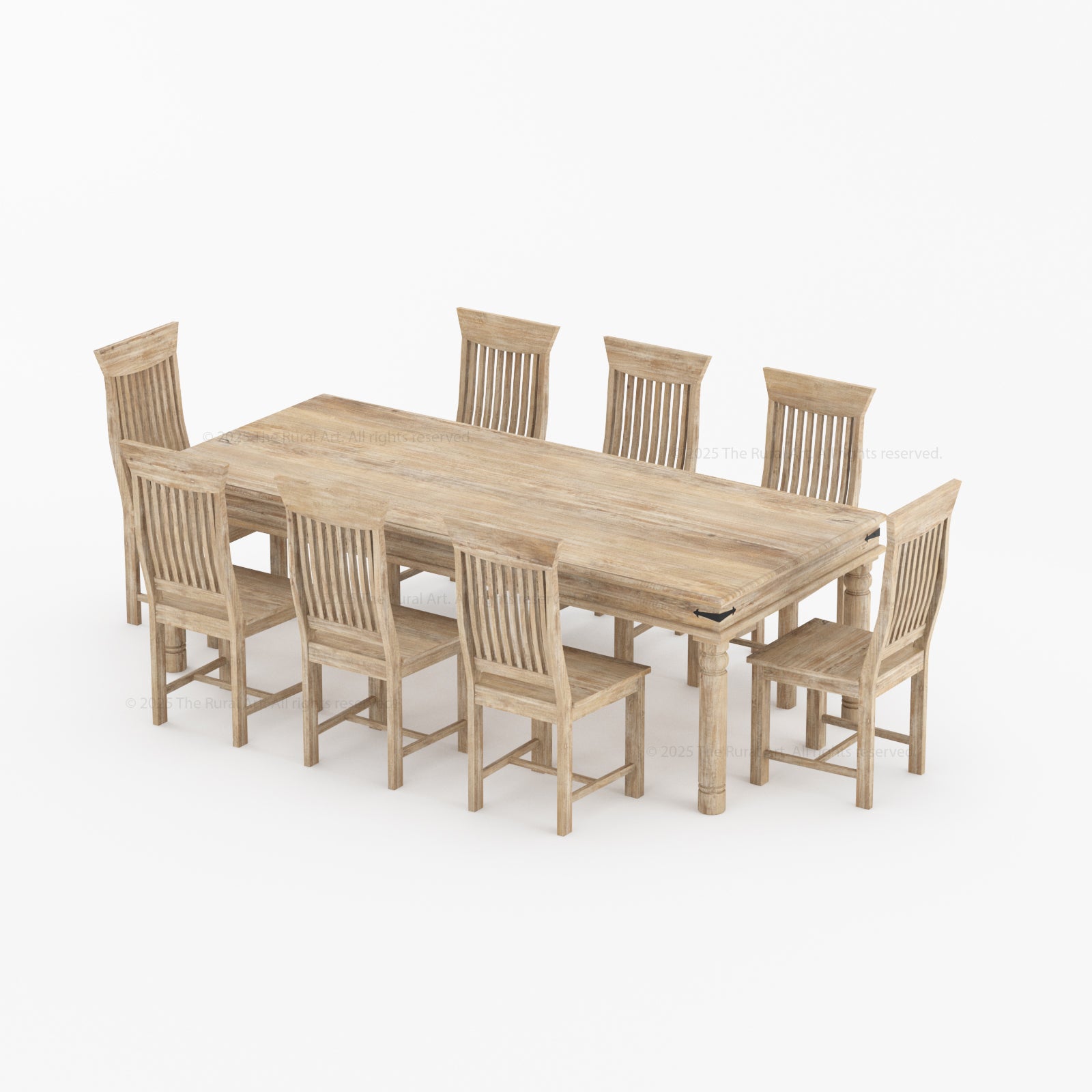 Anniston High-Back Solid Wood Dining Chair