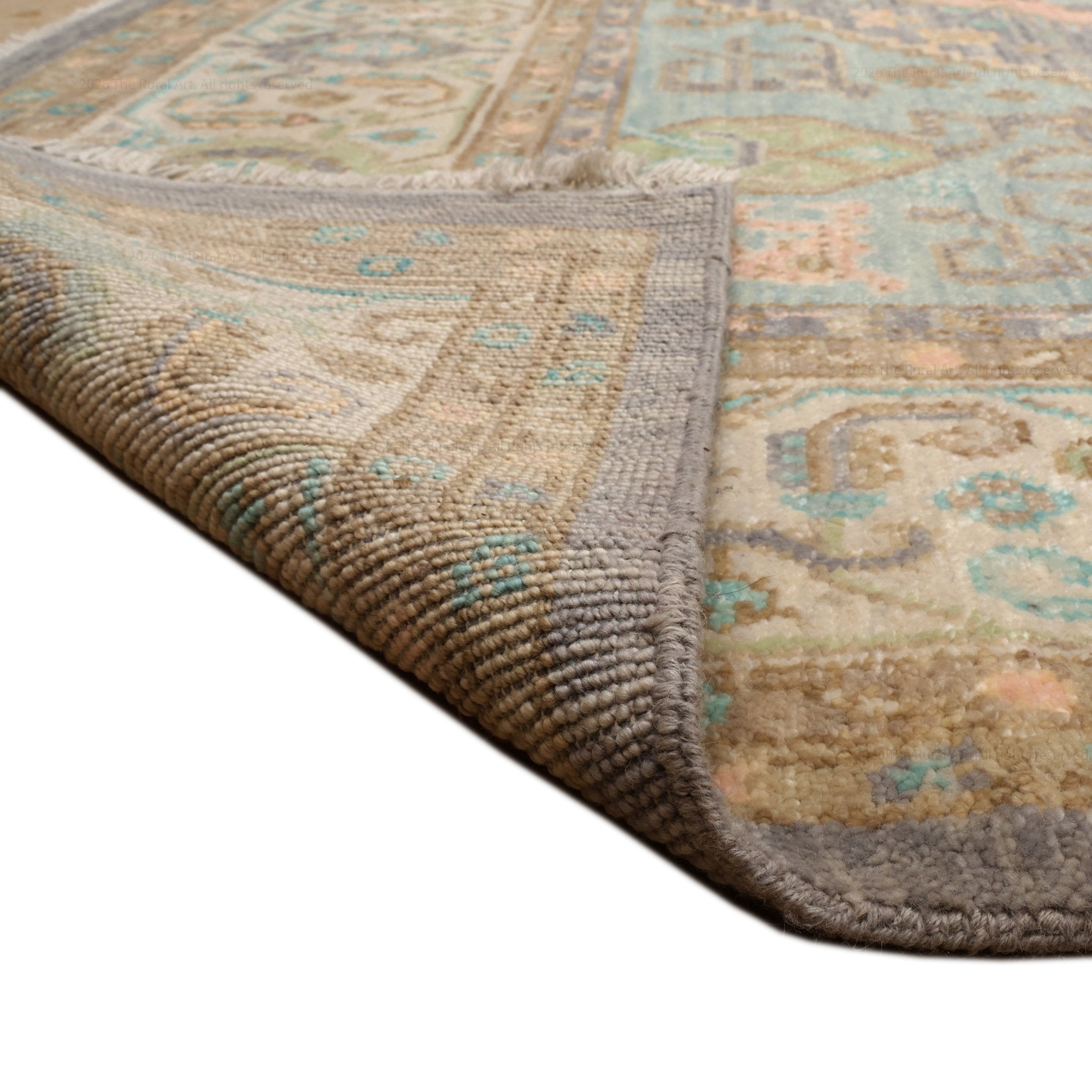 Marseille Vintage Oushak Hand-Knotted Wool Rug