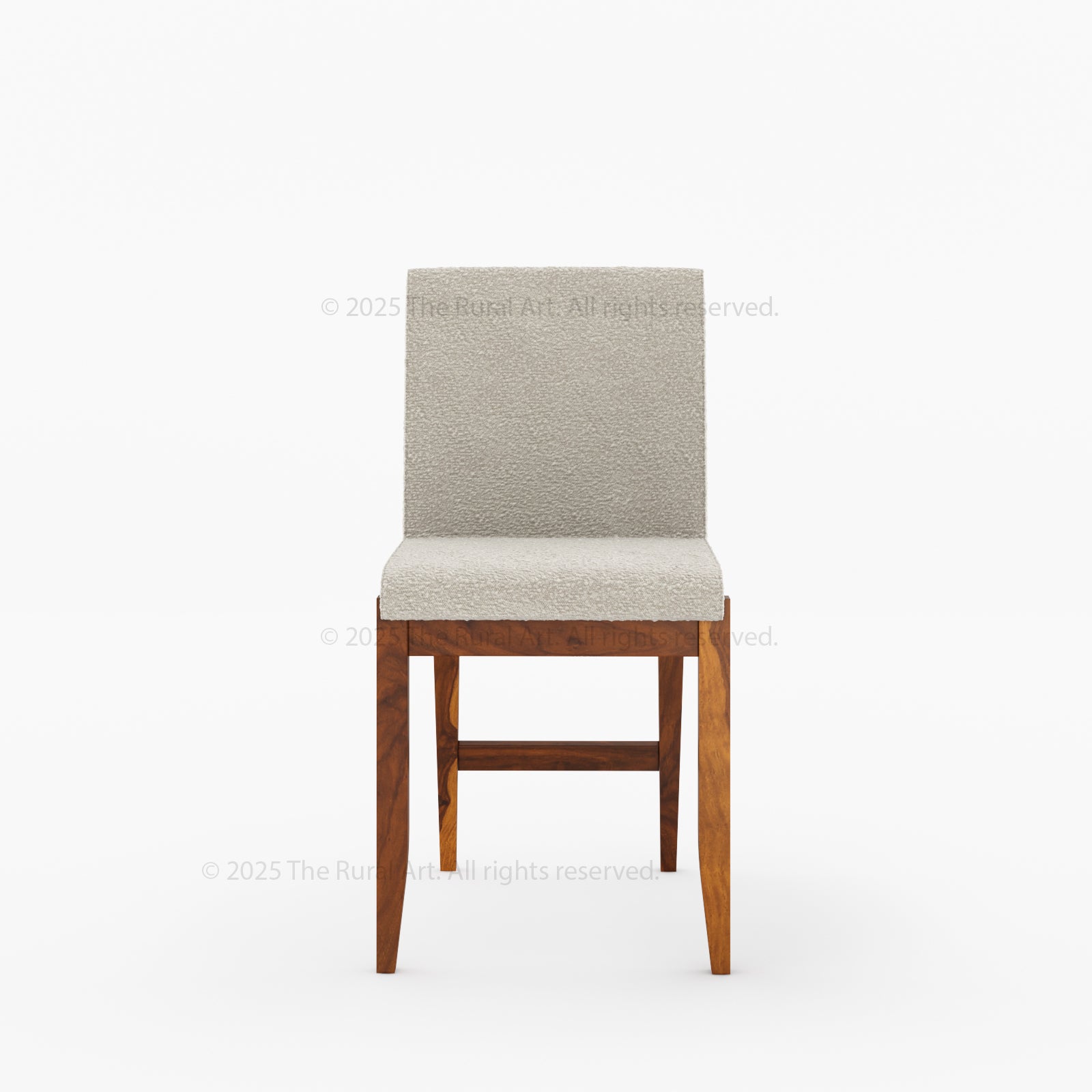 Ashland Upholstered Solid Wood Dining Chair in Bouclé Fabric