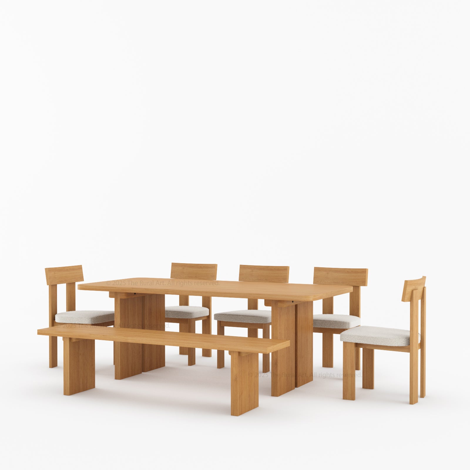 Fontana Modern Dining Table and Chair Set
