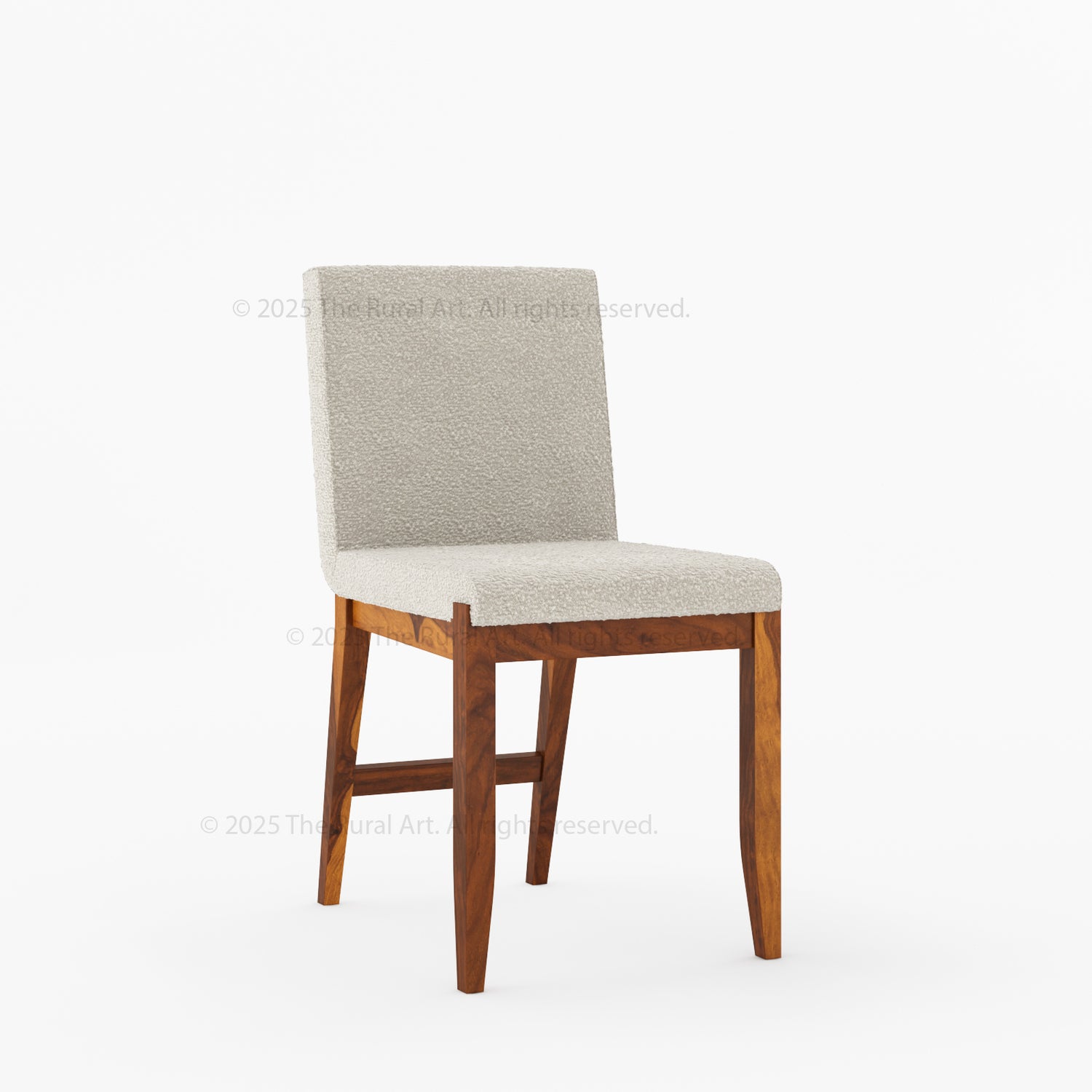 Ashland Chair with wooden frame and upholstered seat and backrest on a