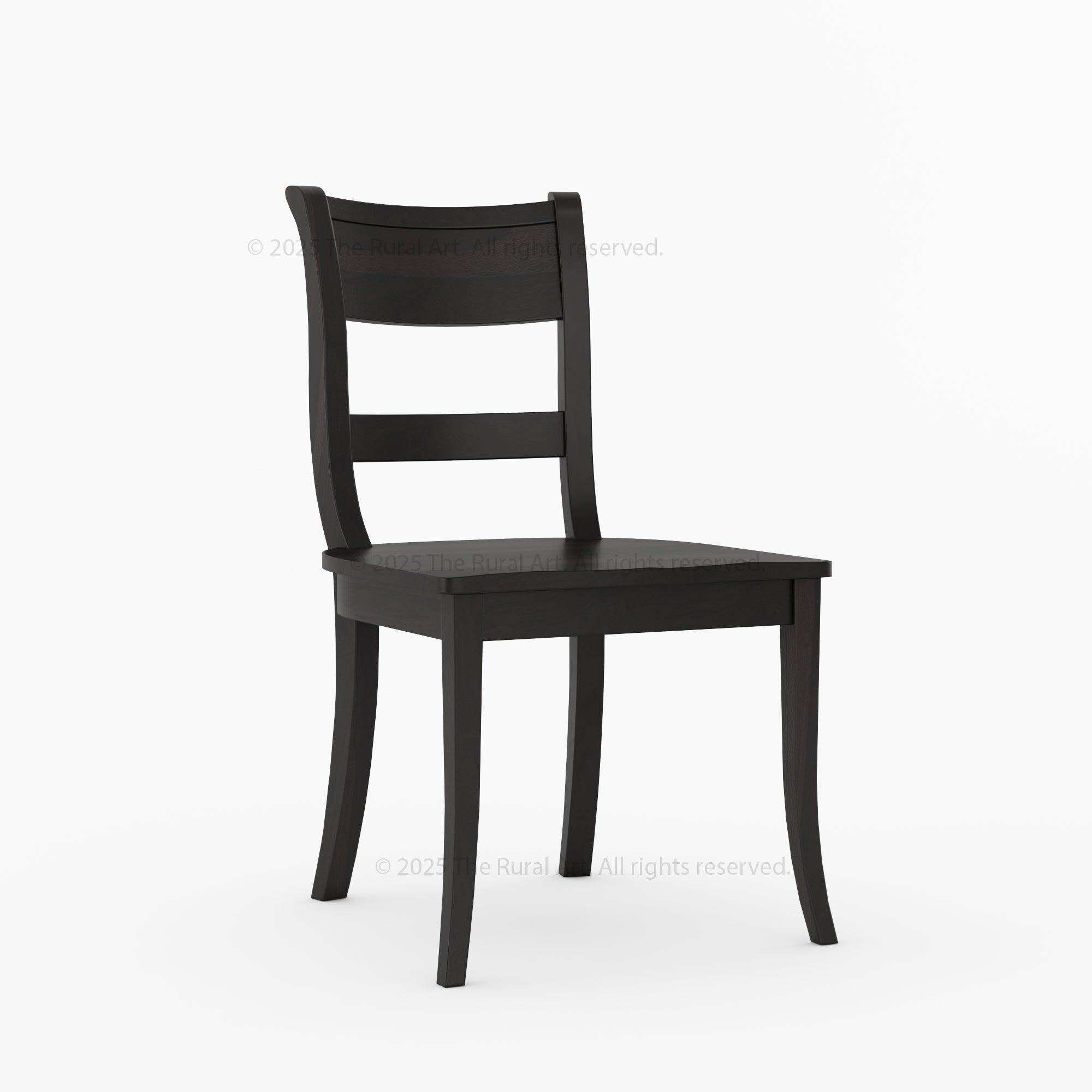 Benton Solid Wood Dining Chair | Ladder-Back Design | Handcrafted Elegance