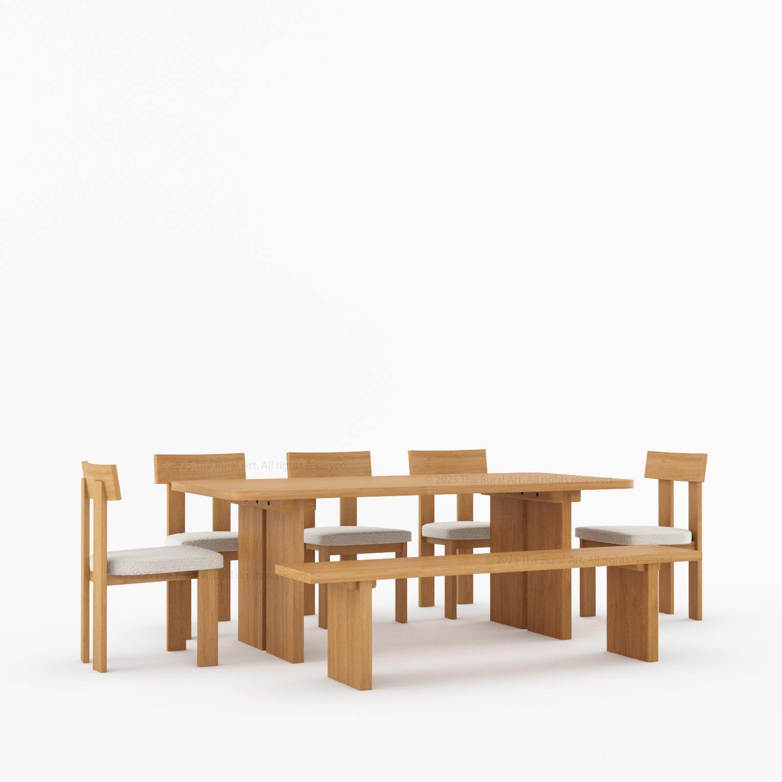Fontana Modern Dining Table and Chair Set