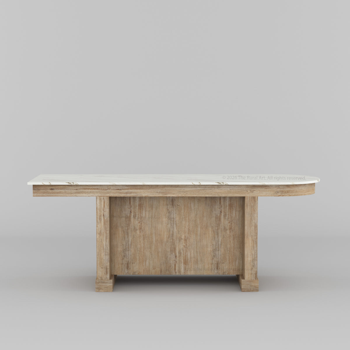 Portland Solid Wood Kitchen Island with Marble Countertop and Optional Stool Set