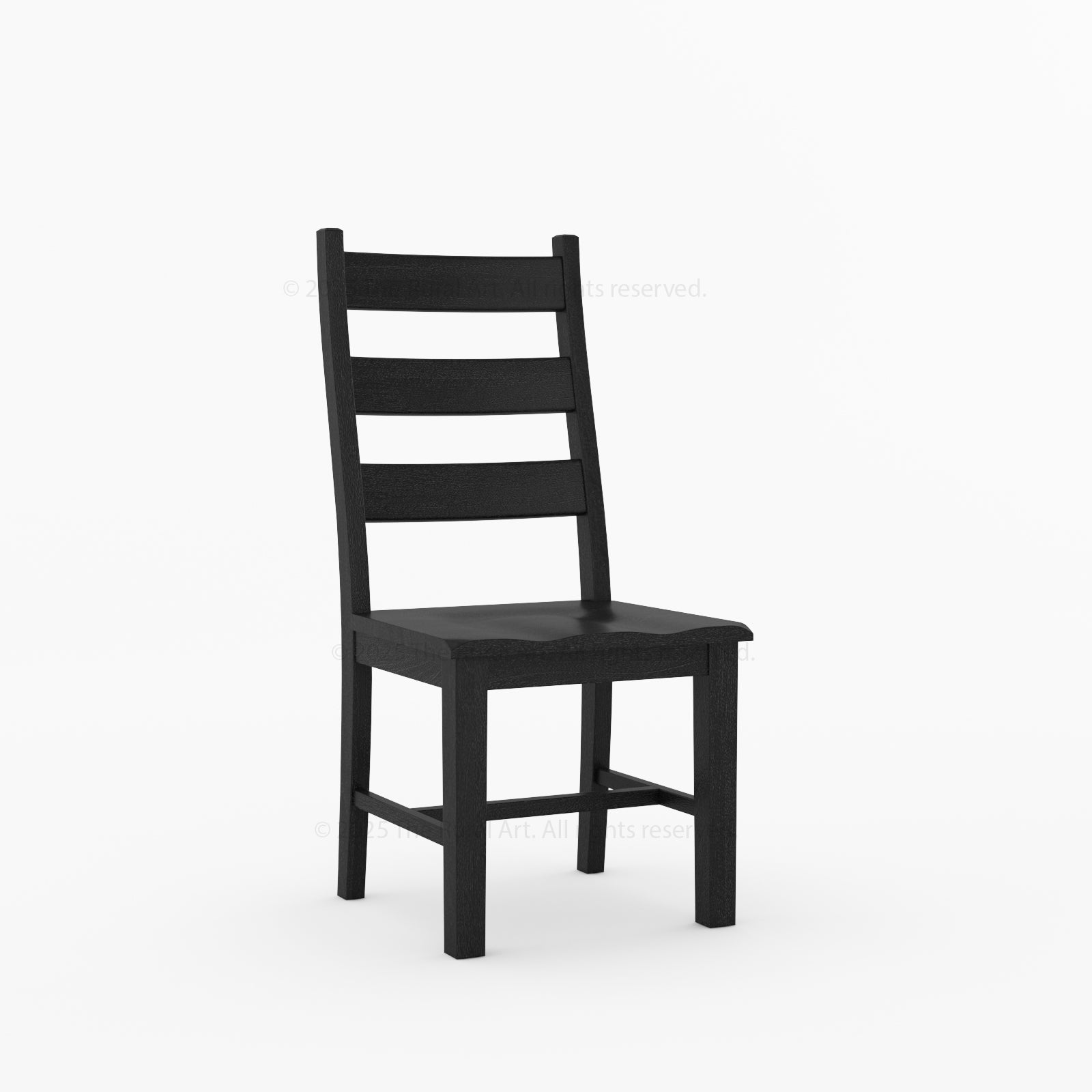 Rome Round Carved Pedestal Dining Table & Ladder-Back Chair Set