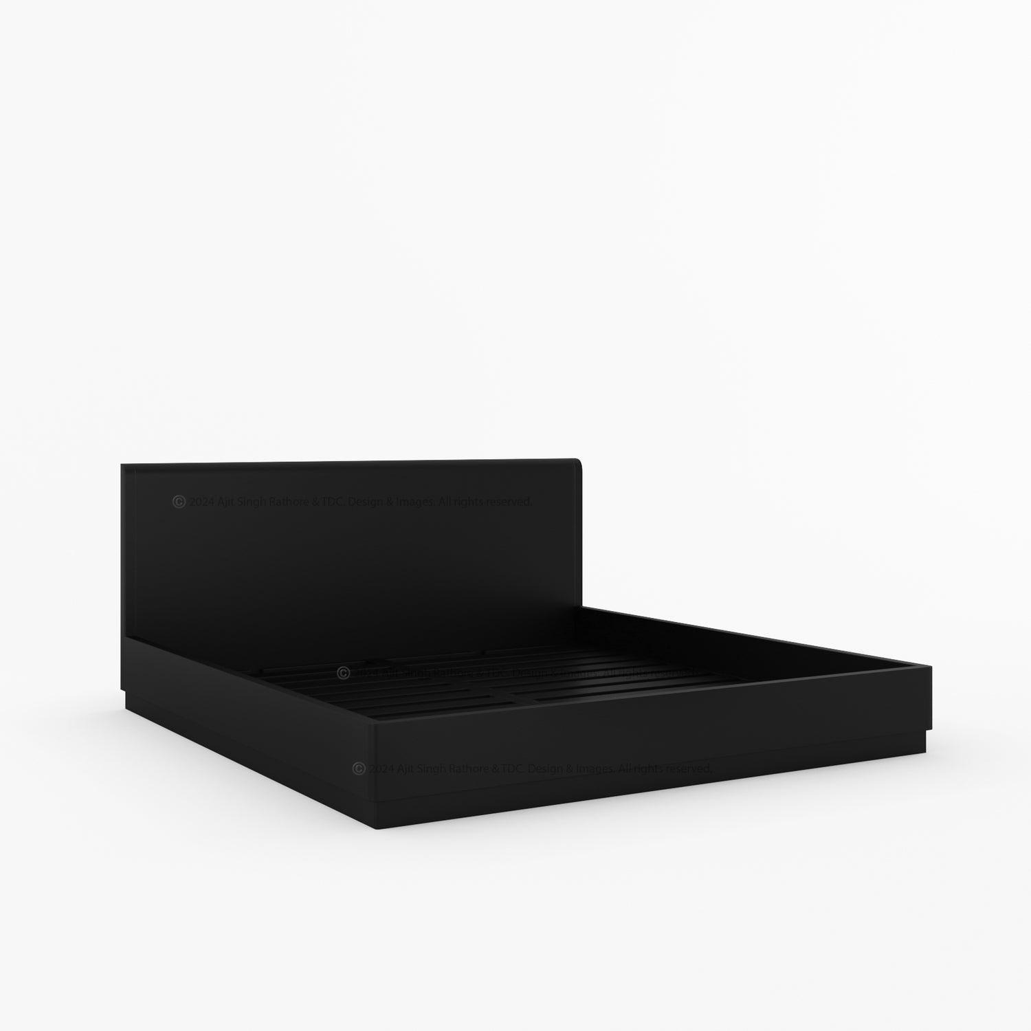 Auburn Solid Wood Pedestal Bed With Curved Edge Headboard