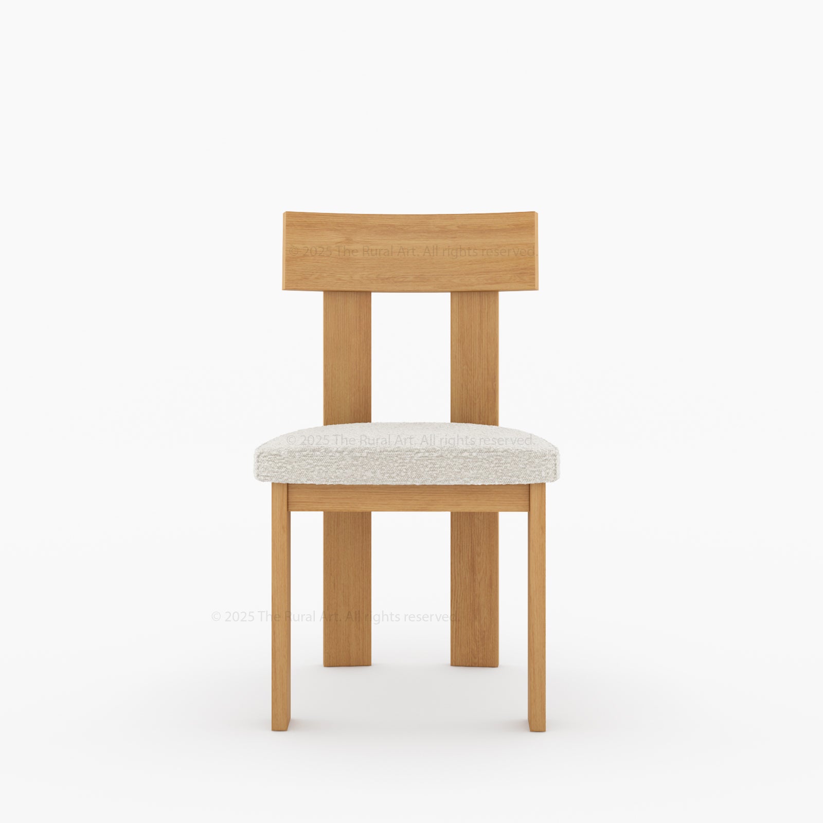 Fontana Modern Scandinavian Solid Wood Dining Chair