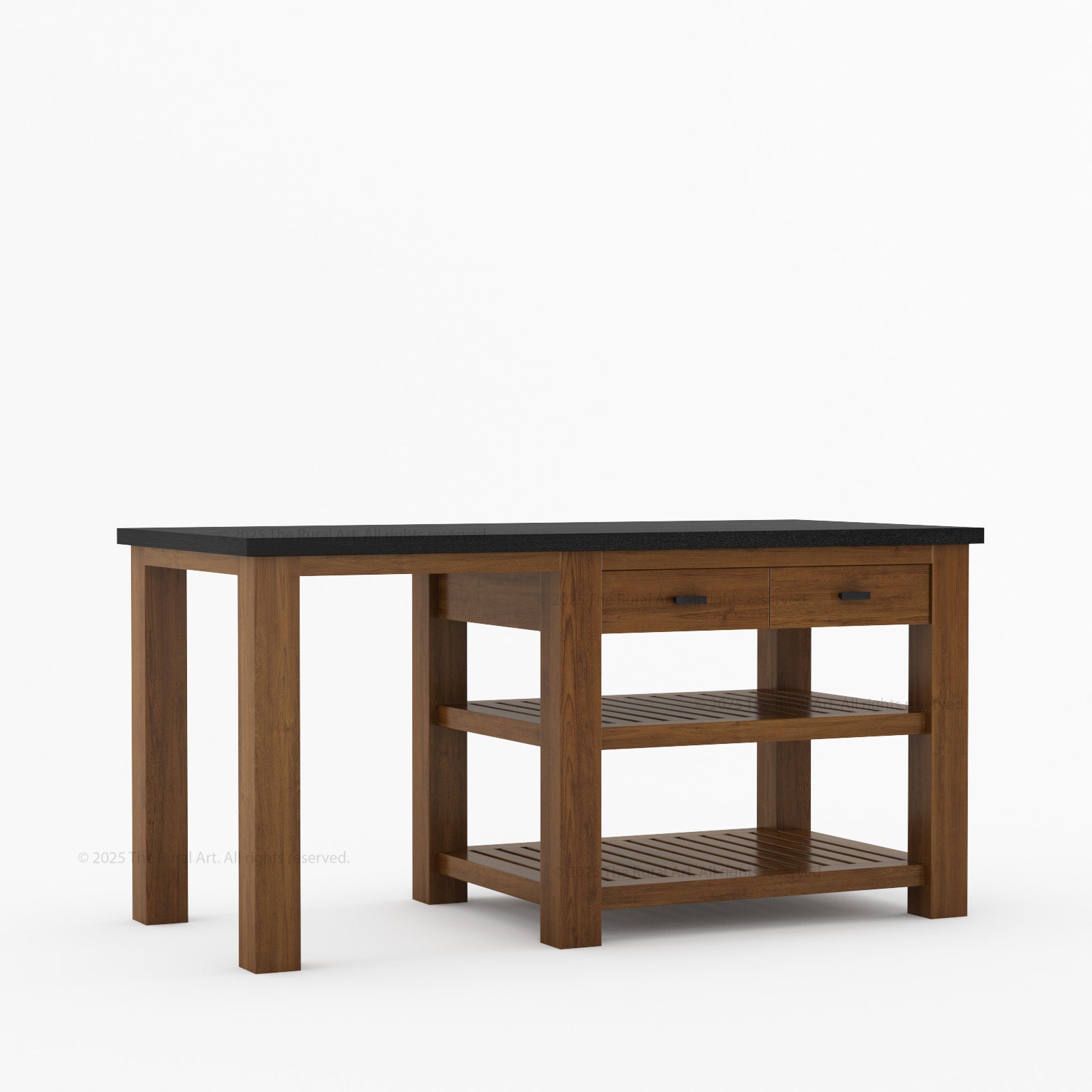Castine Solid Wood Kitchen Island