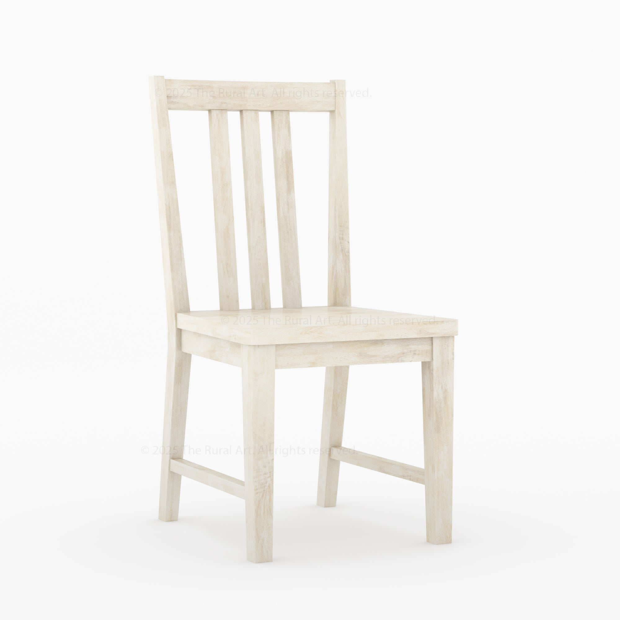 Shelbyville Solid Wood Farmhouse Dining Table & Slatted-Back Chair Set