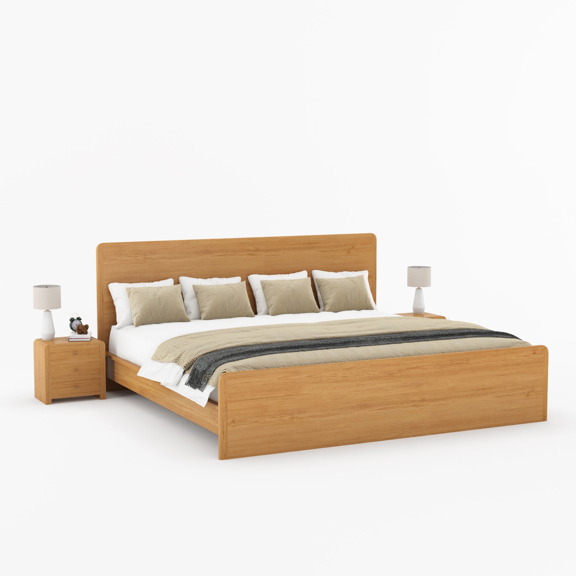 Garland 6 Piece Real Solid Wood Bedroom Set