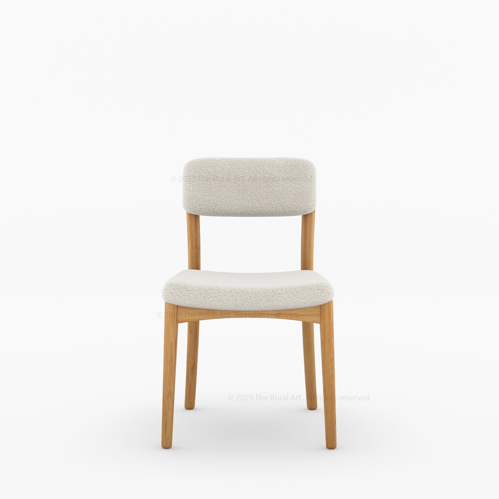 New York Modern Dining Chair | Solid Wood Frame with Bouclé Upholstery