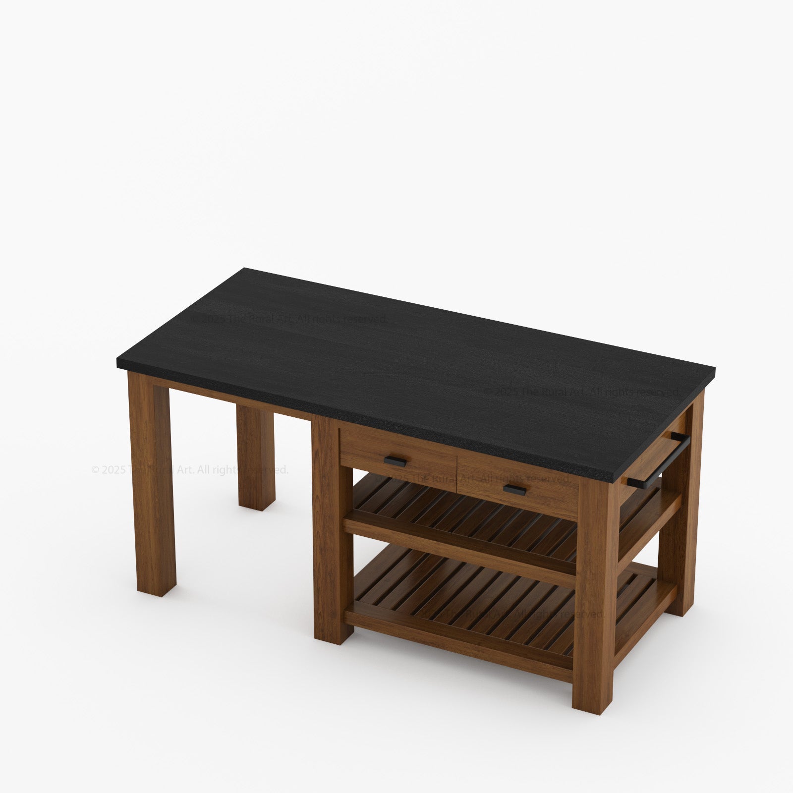 Castine Solid Wood Kitchen Island