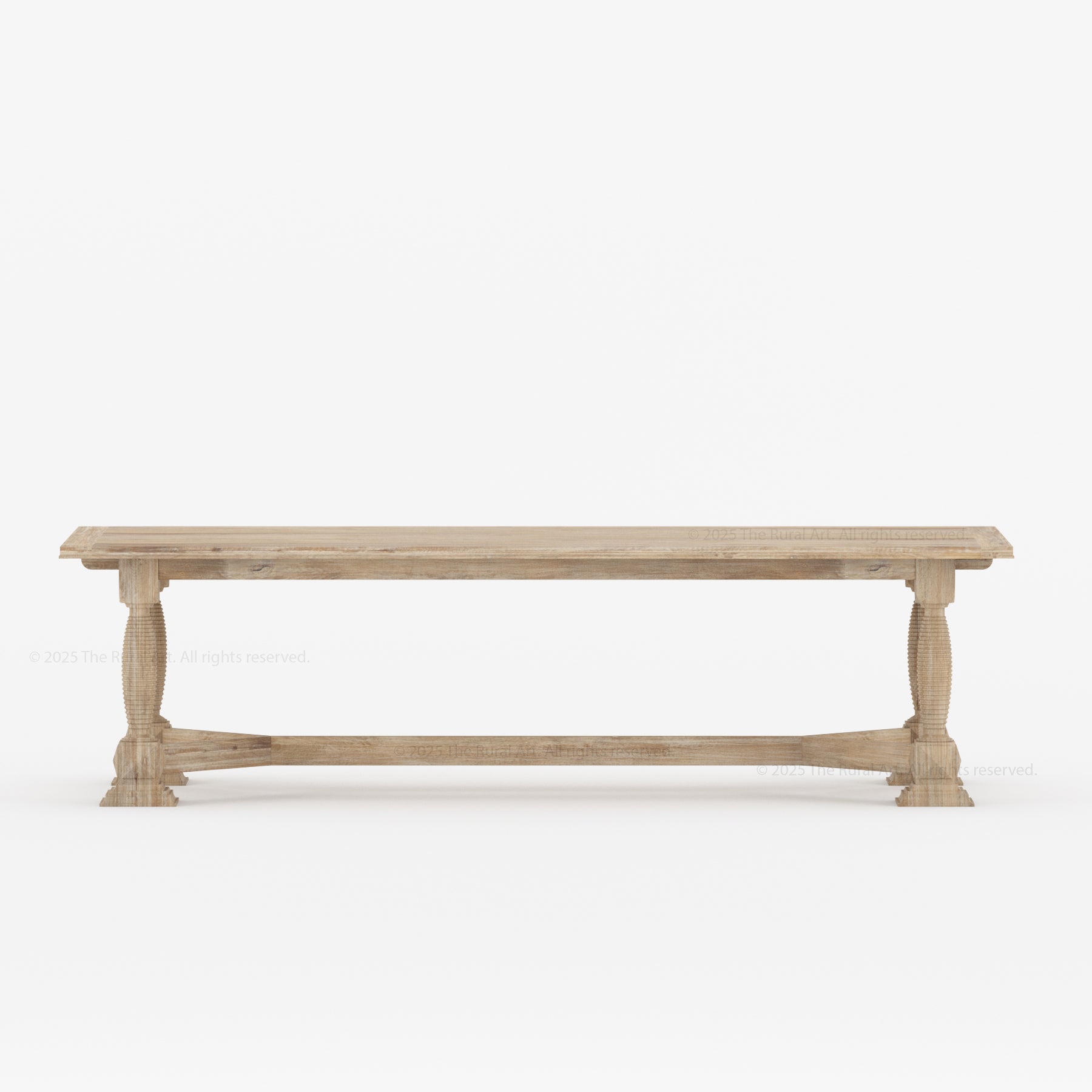 Monterey Turned-Leg Solid Wood Rectangle Dining Table