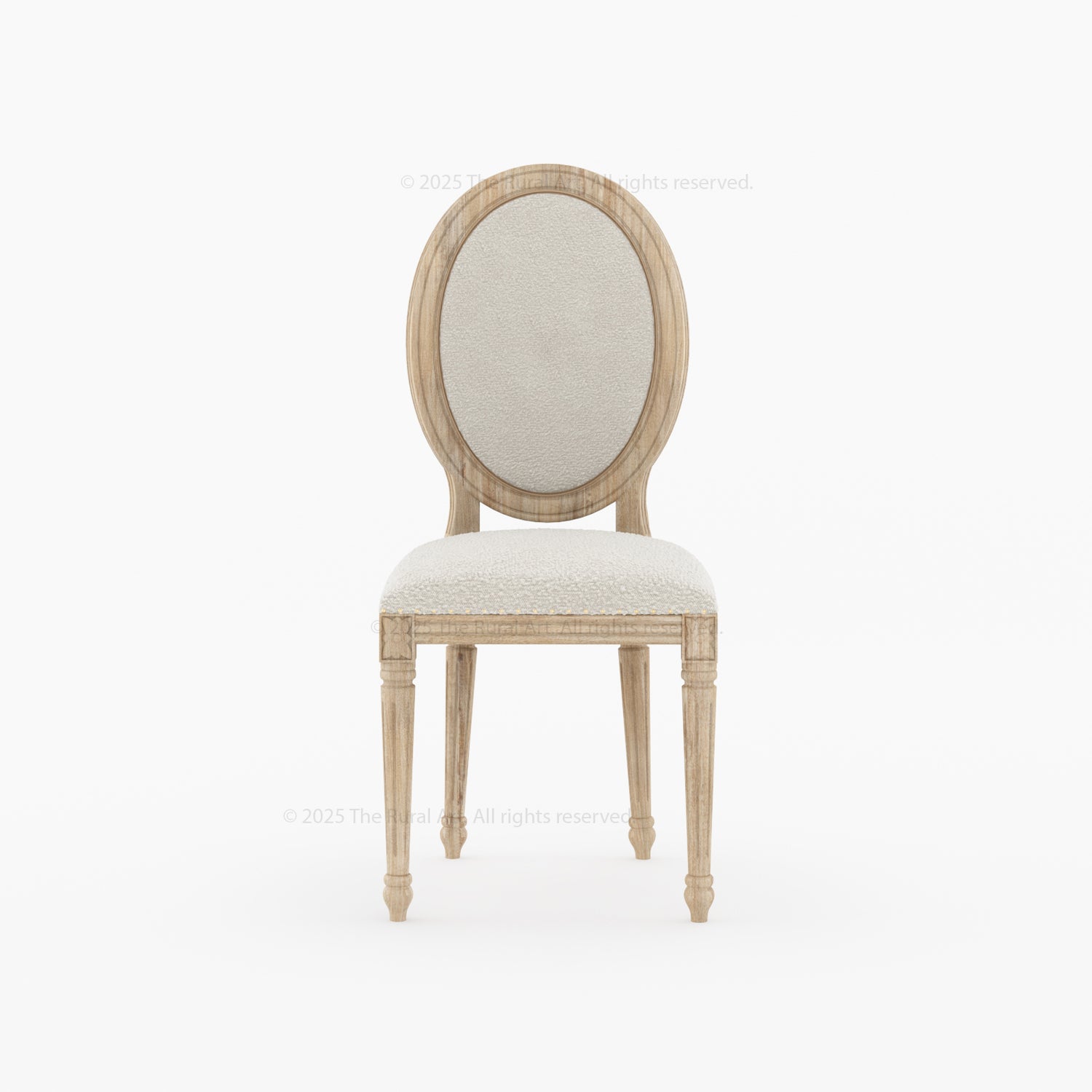 Crossett Oval Back Dining Chair Solid Wood with Upholstered Comfort