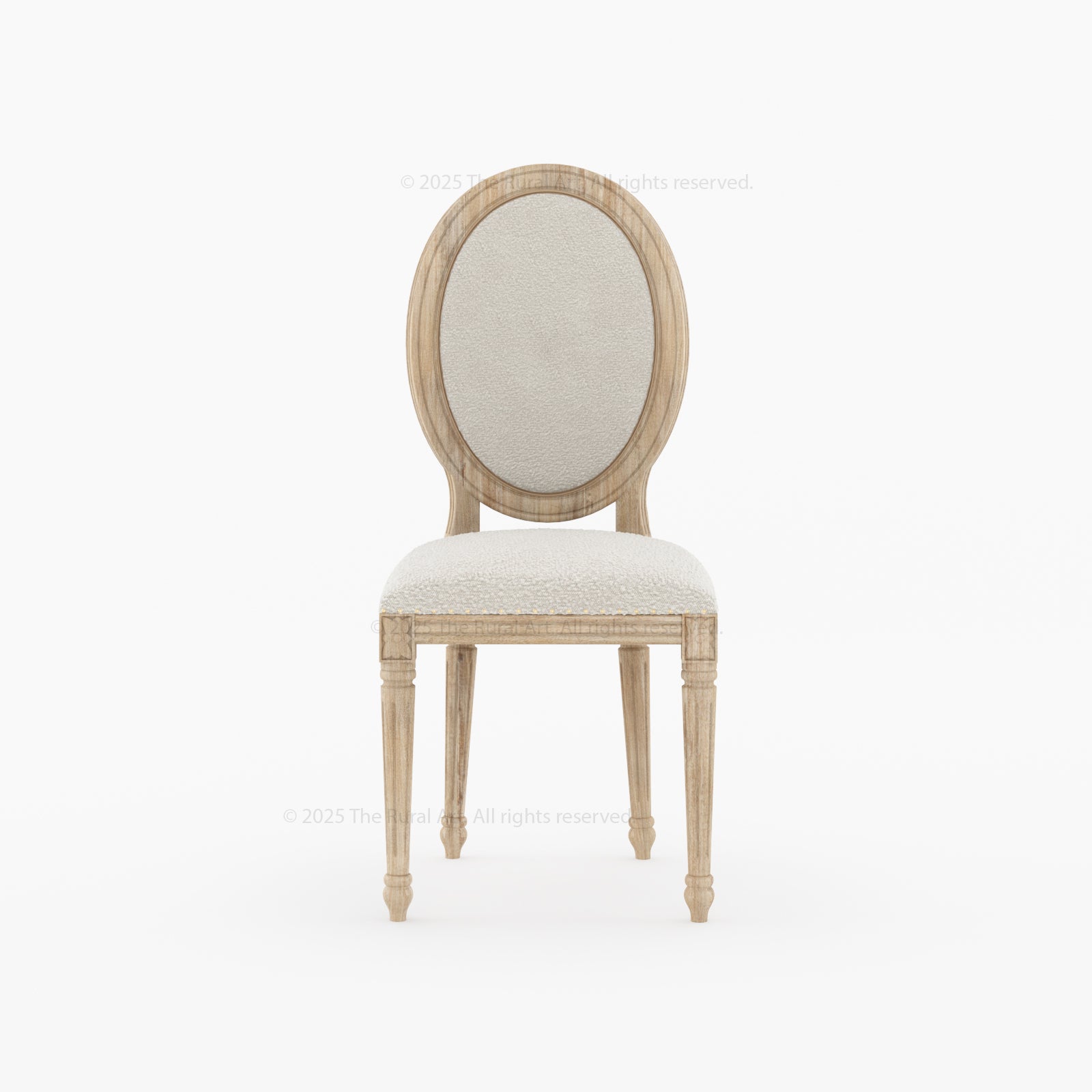 Crossett Oval Back Dining Chair Solid Wood with Upholstered Comfort