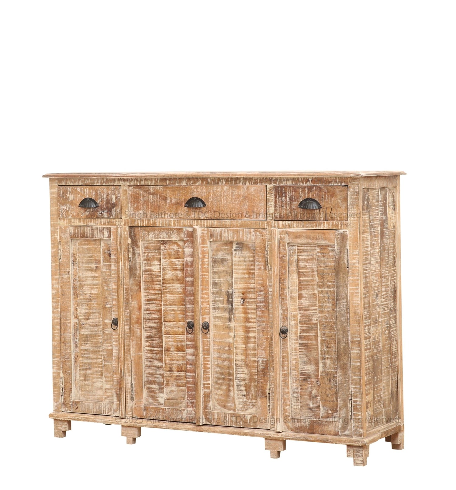 Princeton Rustic Solid Wood Tall Sideboard