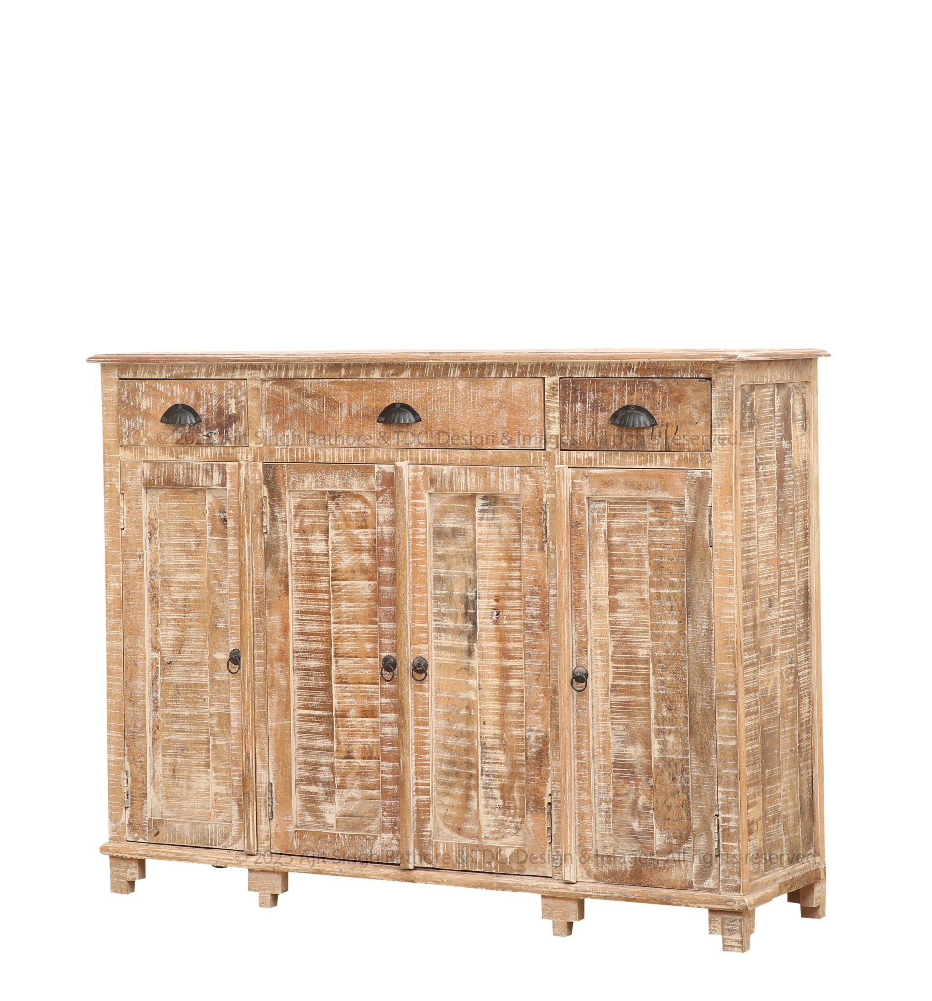 Princeton Rustic Solid Wood Tall Sideboard