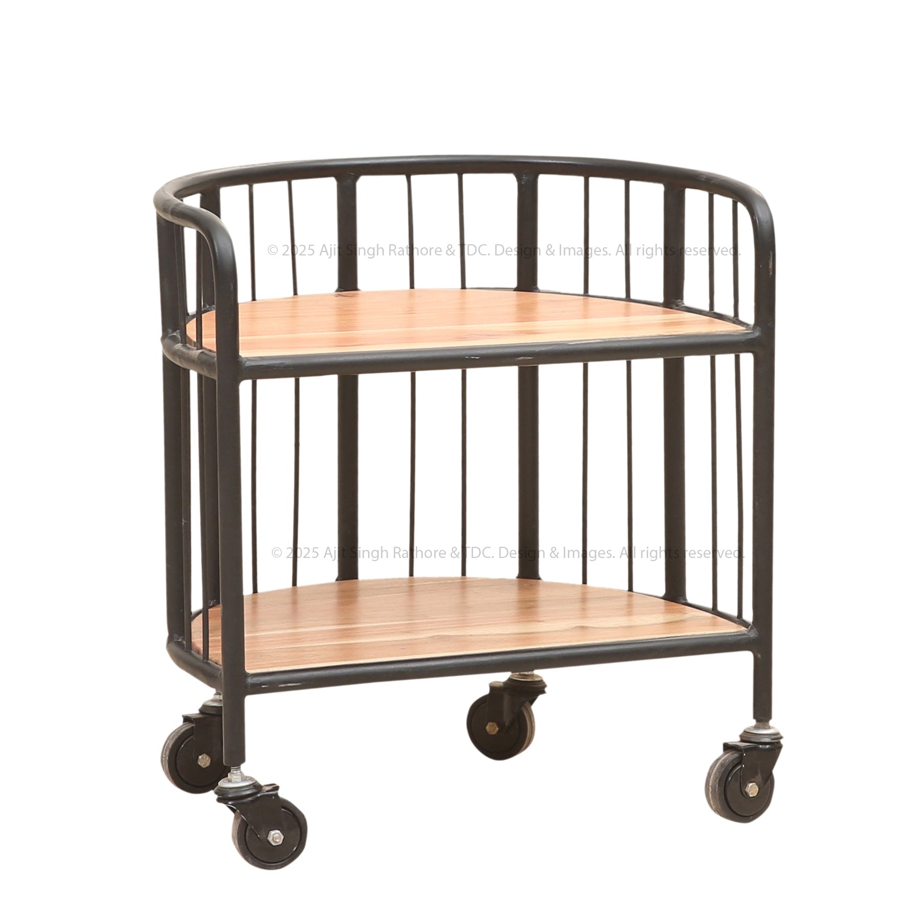 Mount Holly Rustic Curve Rolling Bar