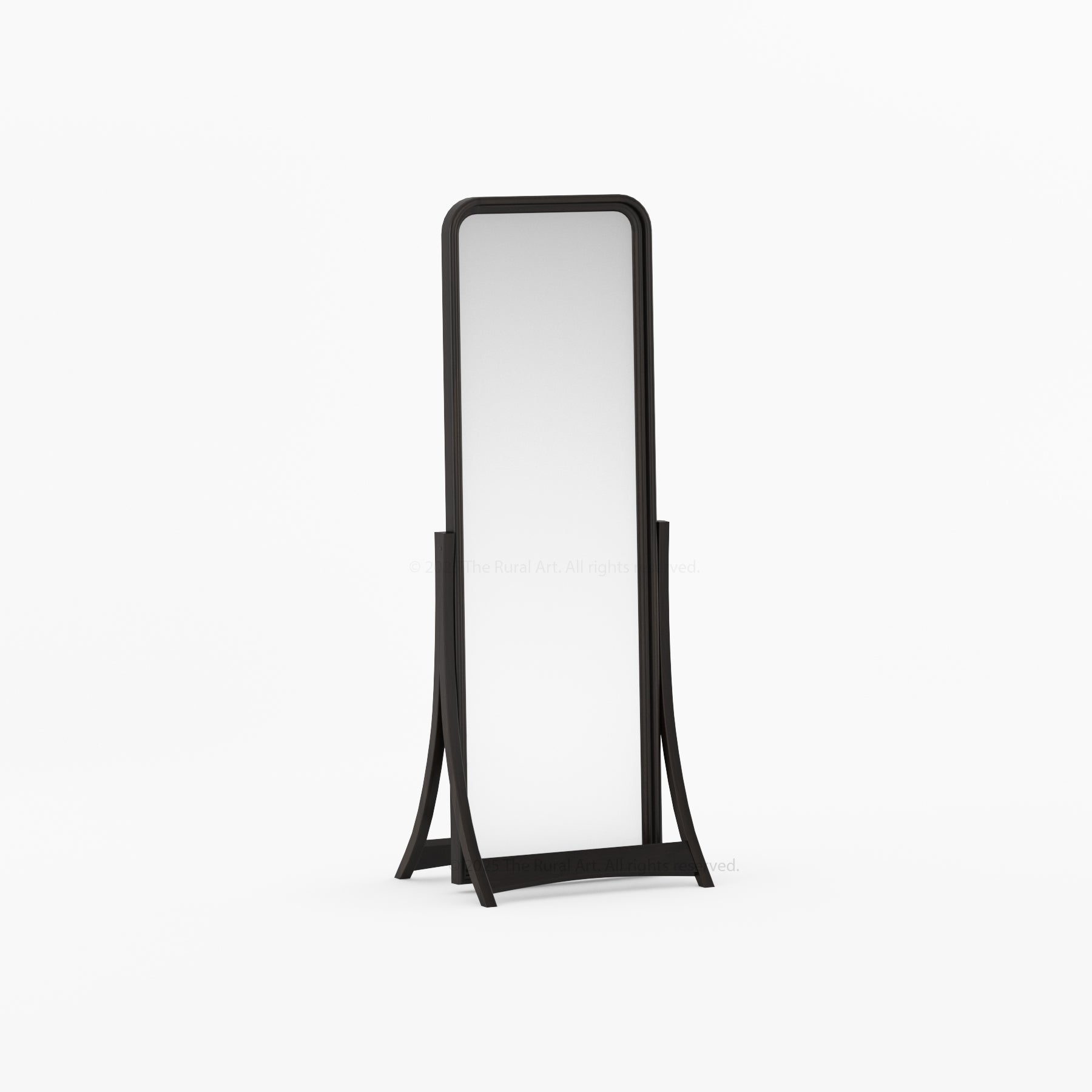 Garland Solid Wood Full-Length Freestanding Dressing Mirror with Rounded Frame