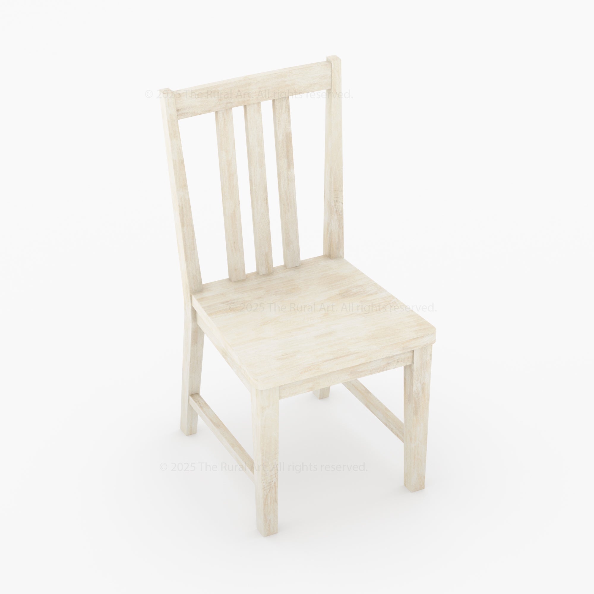 Shelbyville Solid Wood Farmhouse Dining Table & Slatted-Back Chair Set