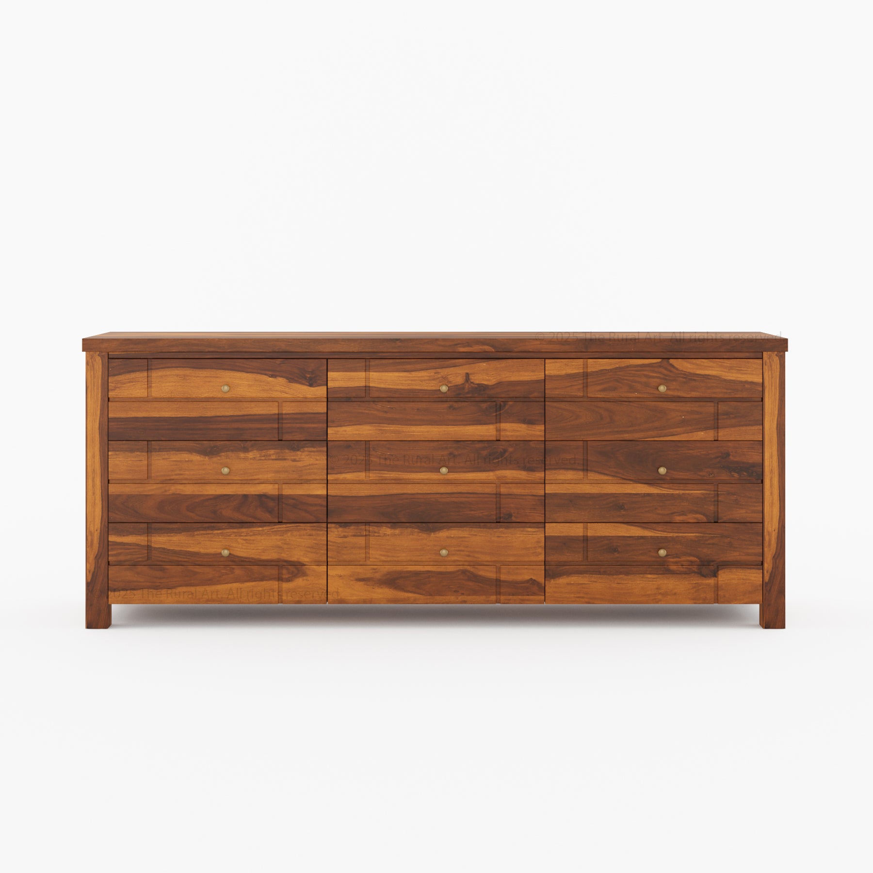 Princeton Solid Wood Dresser with Geometric Detailing