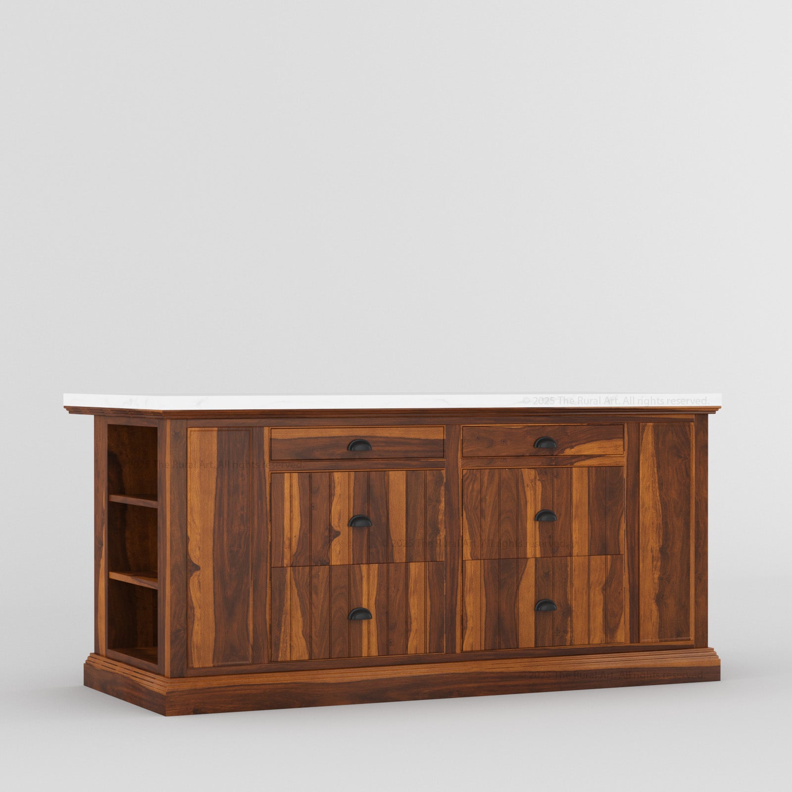 Chester Solid Wood Panelled Kitchen Island