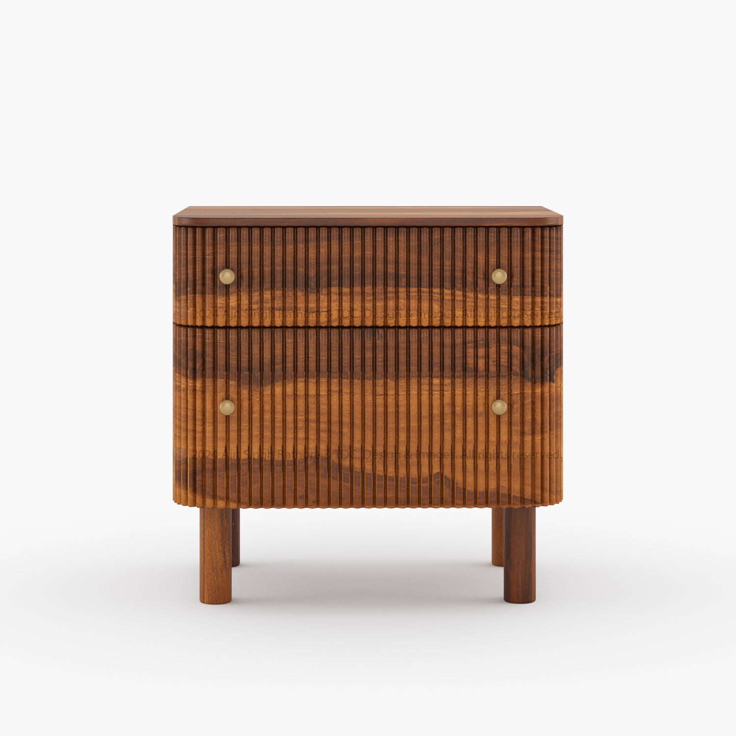 Richmond Solid Wood Contemporary Luxe Nightstand