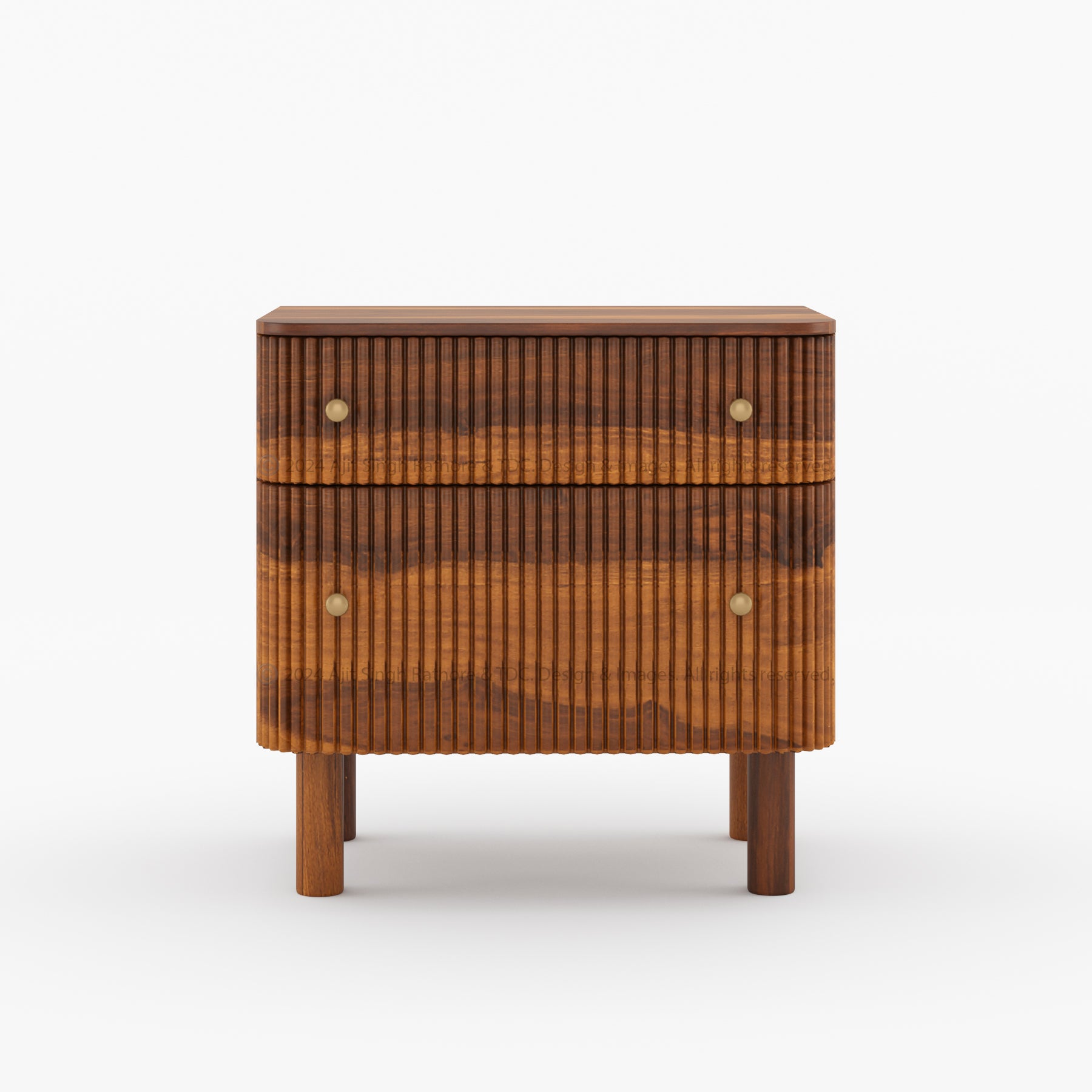 Richmond Solid Wood Contemporary Luxe Nightstand