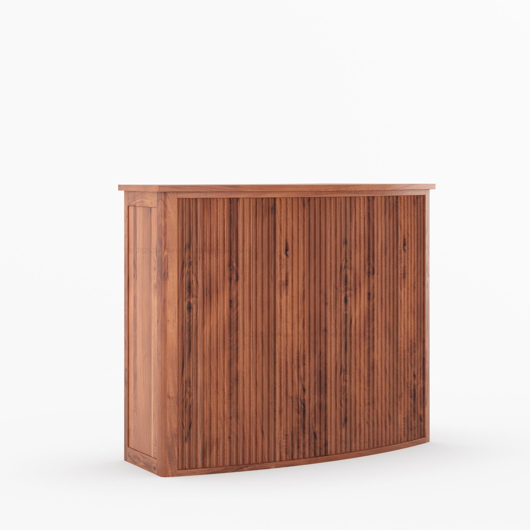 Monarch Solid Wood Wine Bar Cabinet & Counter Set with Glass-Back Display
