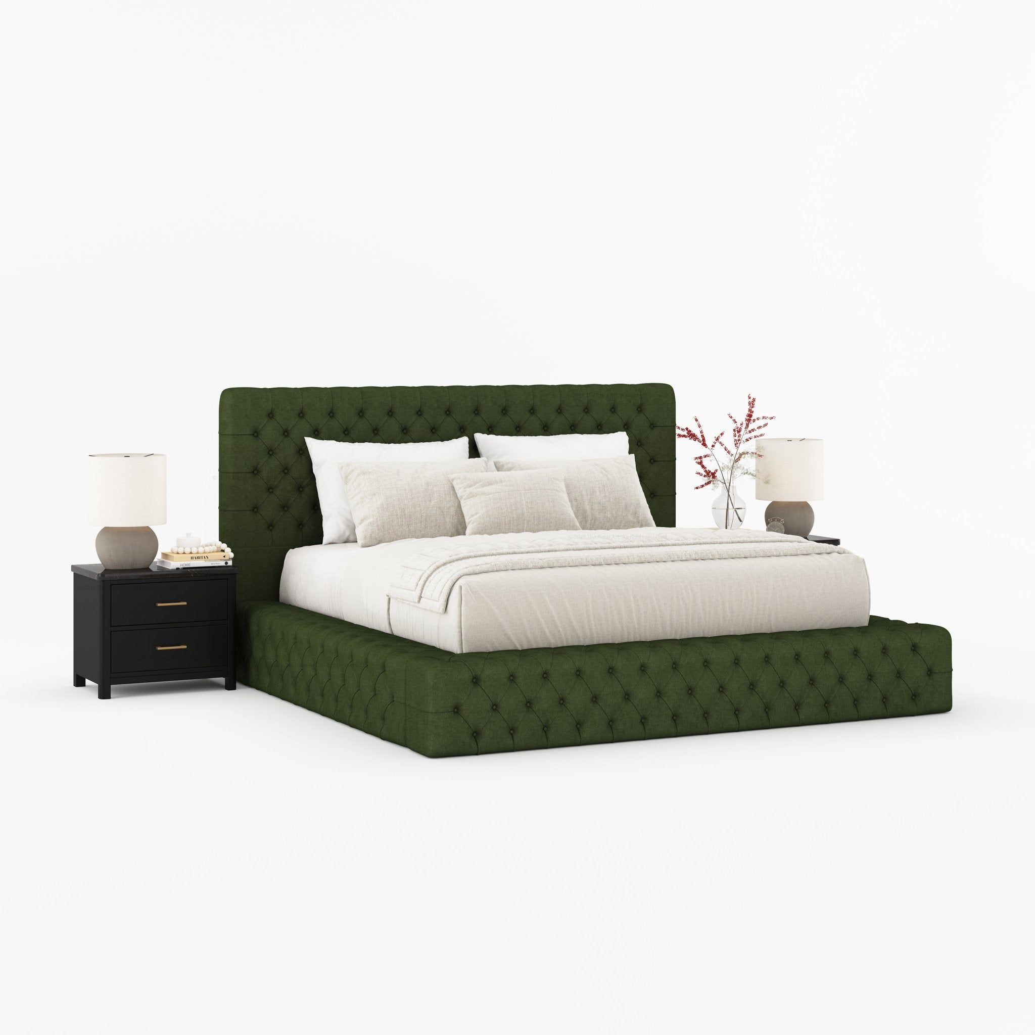 Sebring Boucle Upholstered Bed