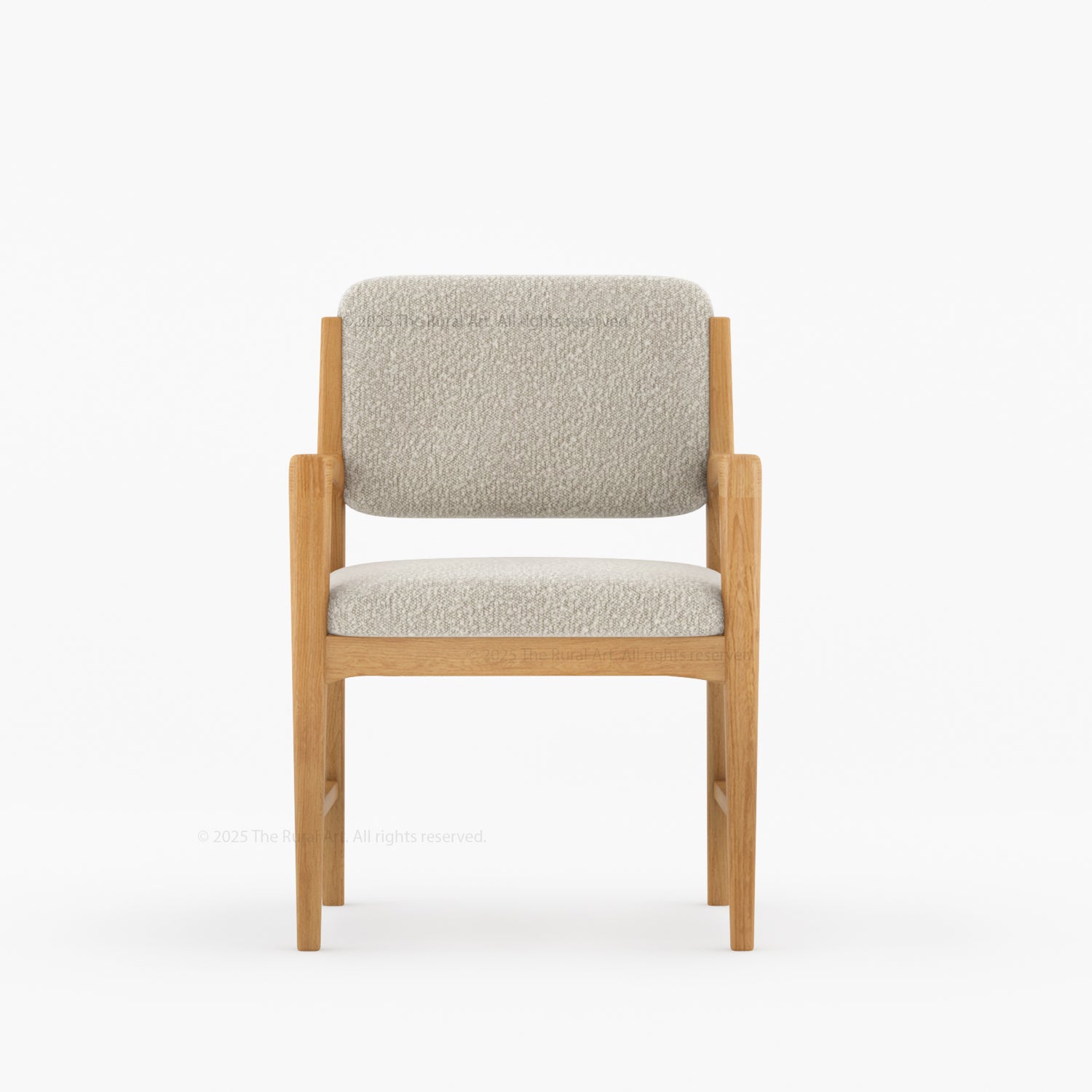 Auburn Grove Solid Wood Upholstered Dining Armchair