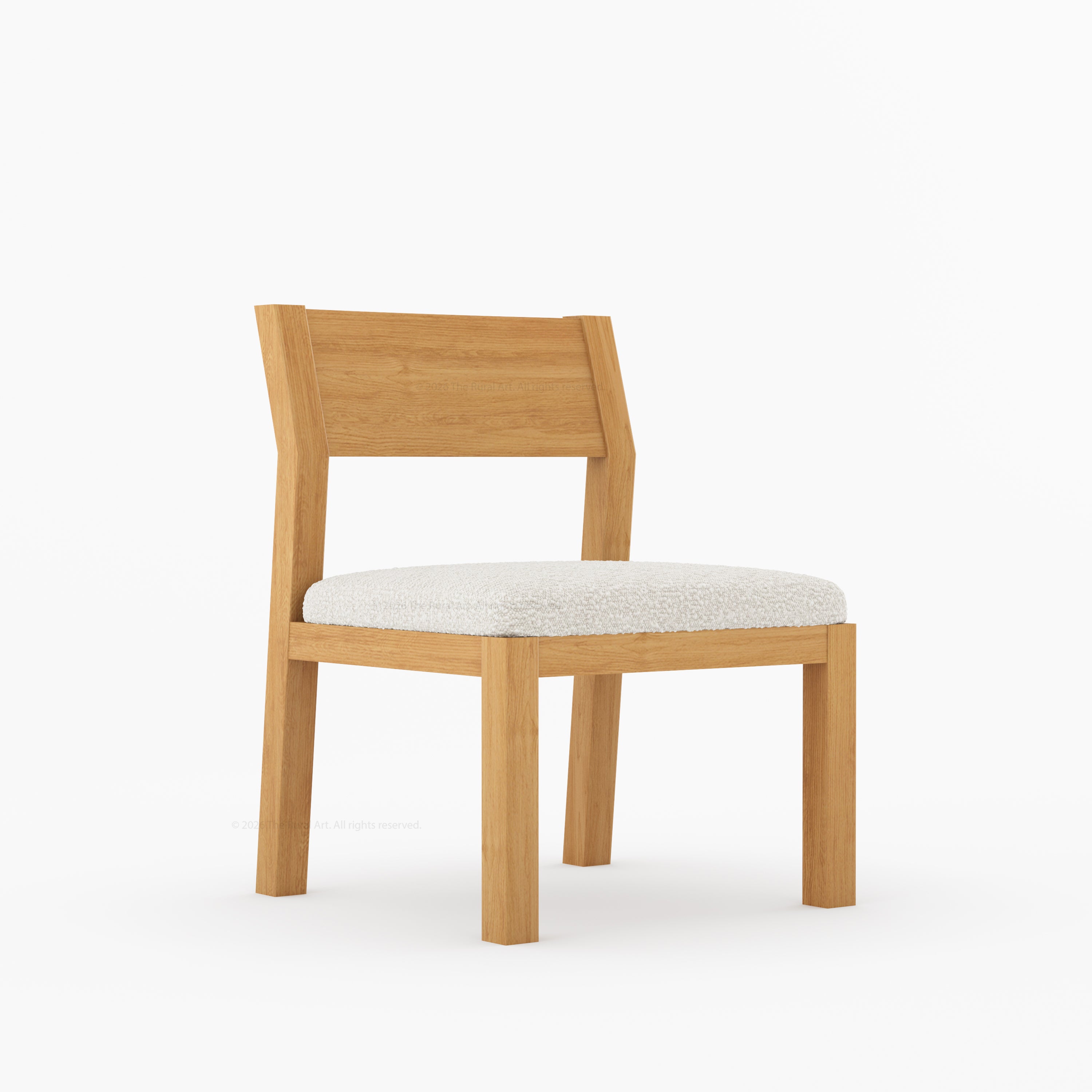 Novato Modern Solid Wood Upholstered Dining Chair