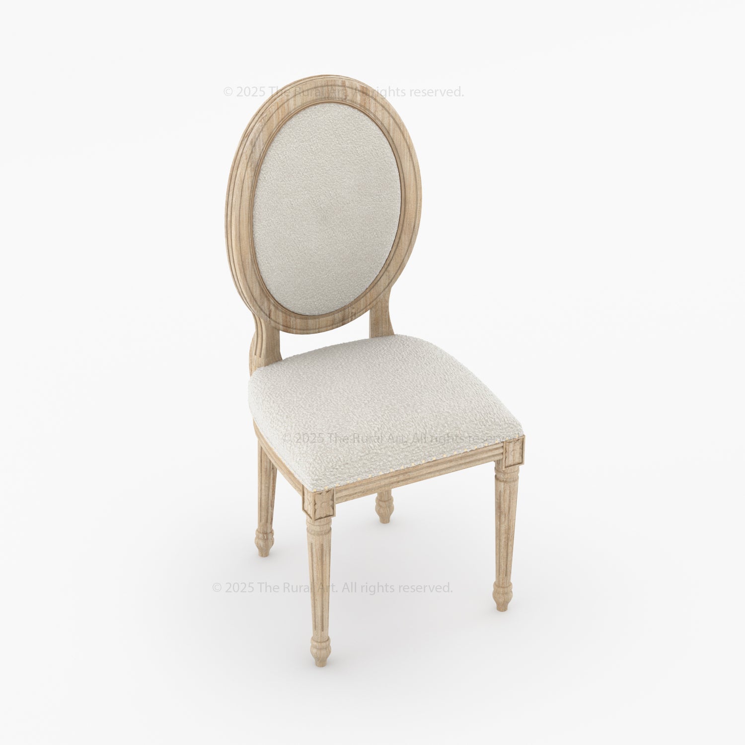 Crossett Oval Back Dining Chair Solid Wood with Upholstered Comfort