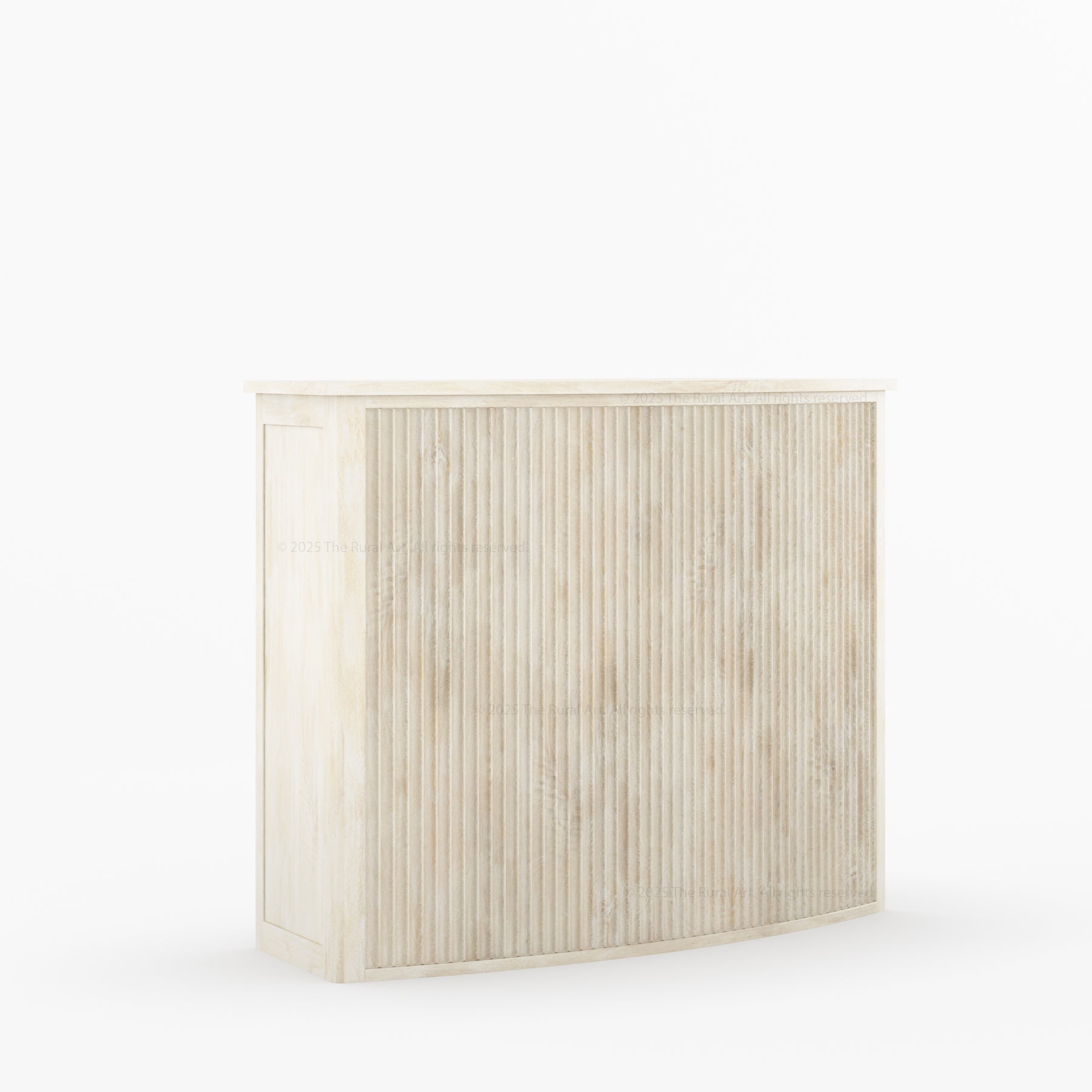 Monarch Modern Black Curved Bar Cabinet with Drawers & Shelves Made Of Solid Wood