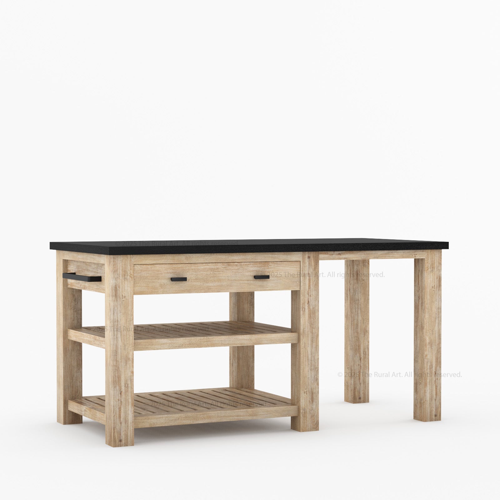 Castine Solid Wood Kitchen Island