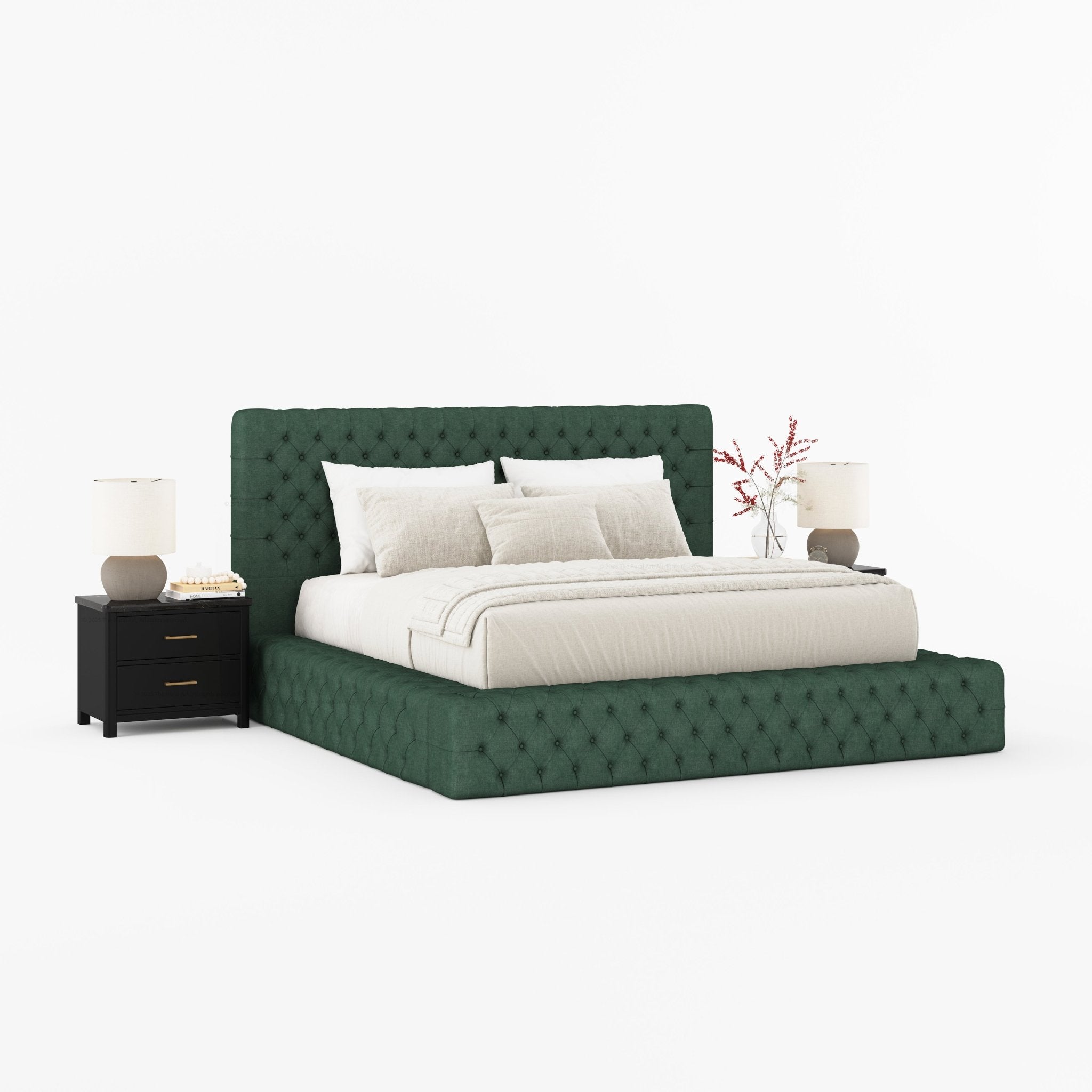 Sebring Boucle Upholstered Bed