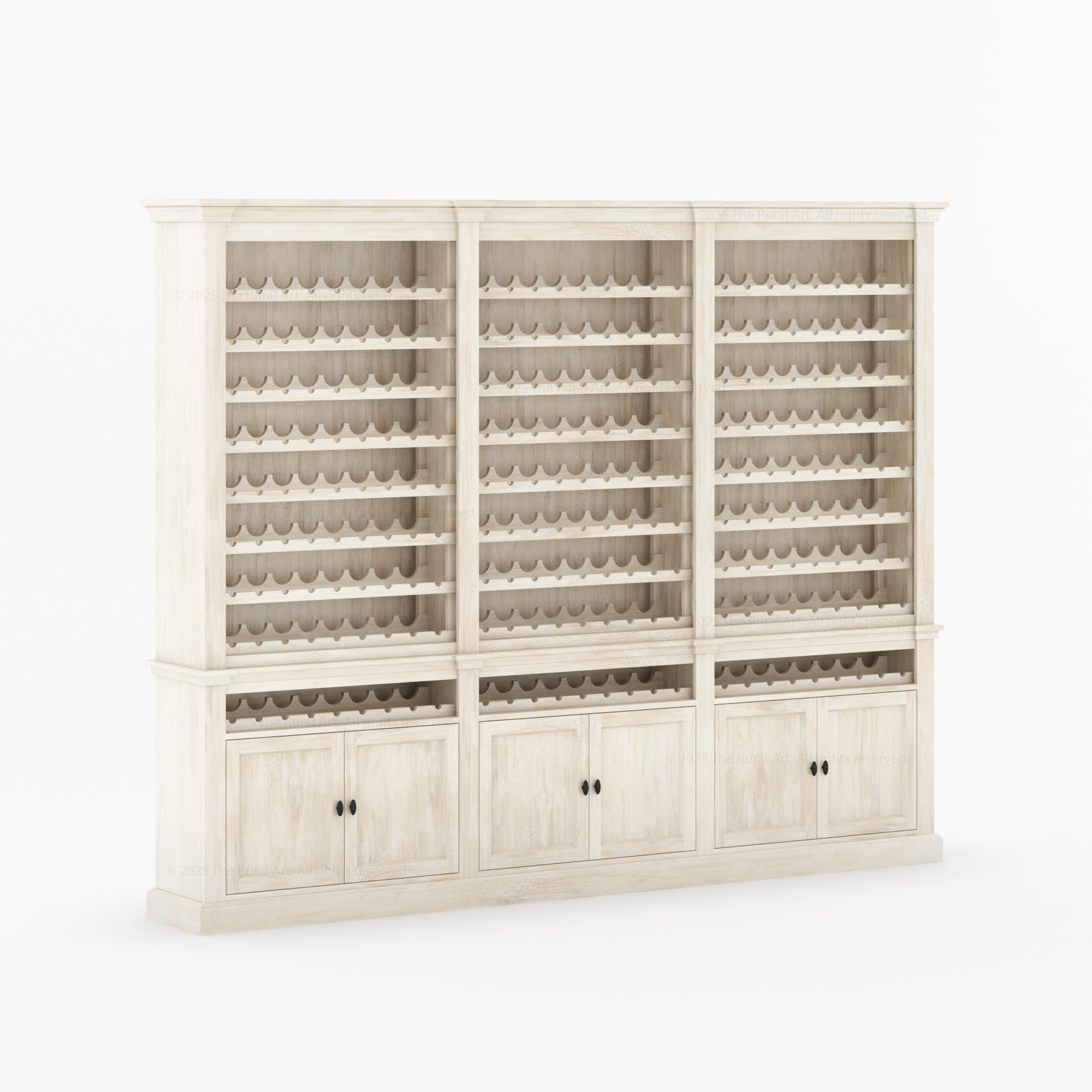 Grand 300 Bottle Wine Cellar Storage Rack Handcrafted In Solid Wood