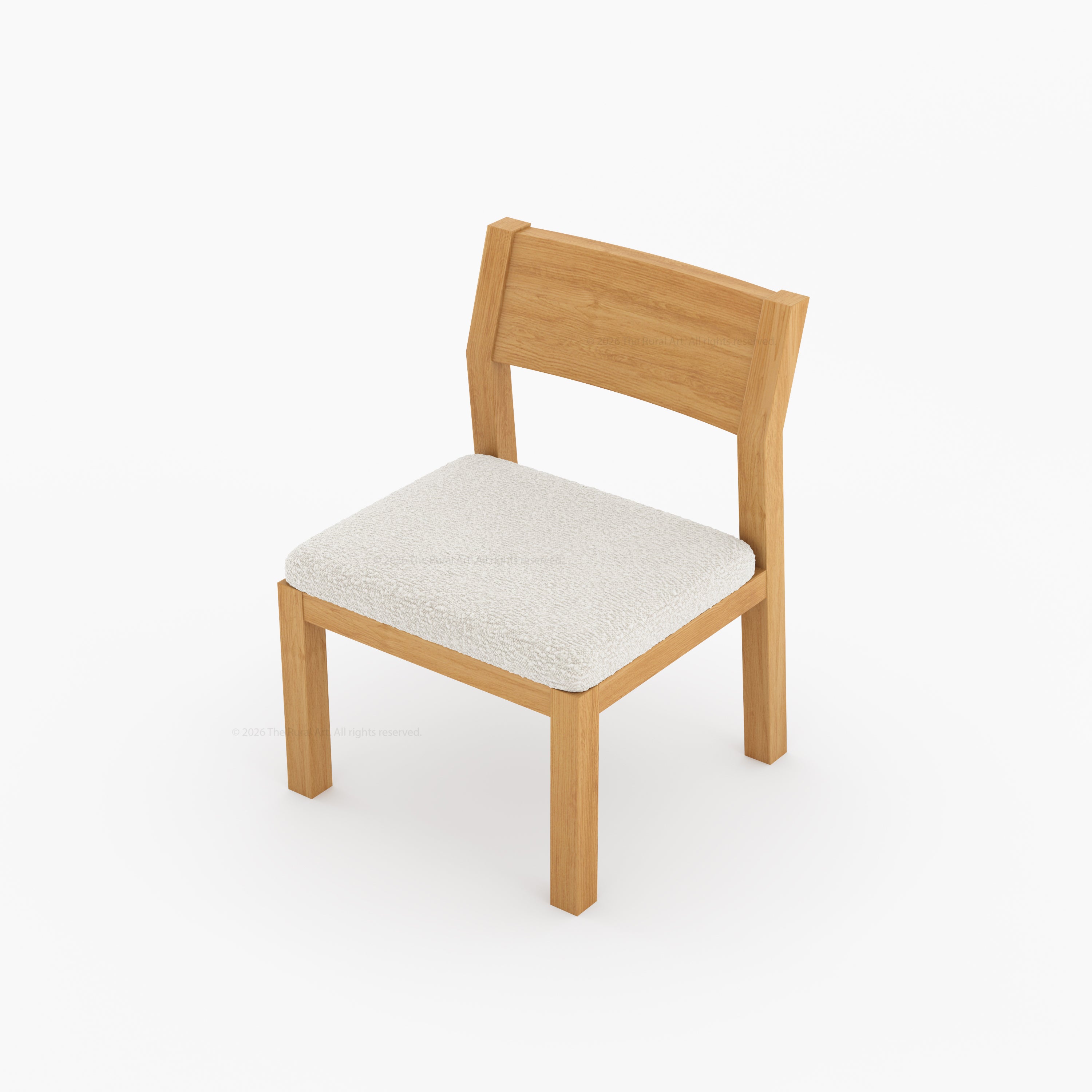 Novato Modern Solid Wood Upholstered Dining Chair