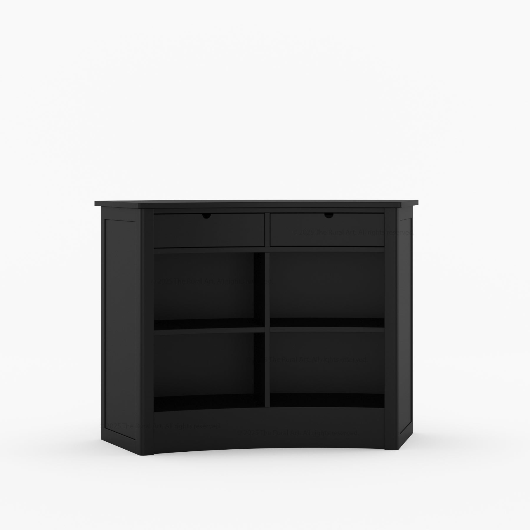 Monarch Solid Wood Wine Bar Cabinet & Counter Set with Glass-Back Display